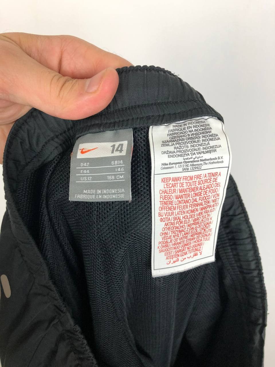 Nike Nike Vintage Drill Pants Streetwear Black Swoosh Logo Size US 33 - 9 Thumbnail
