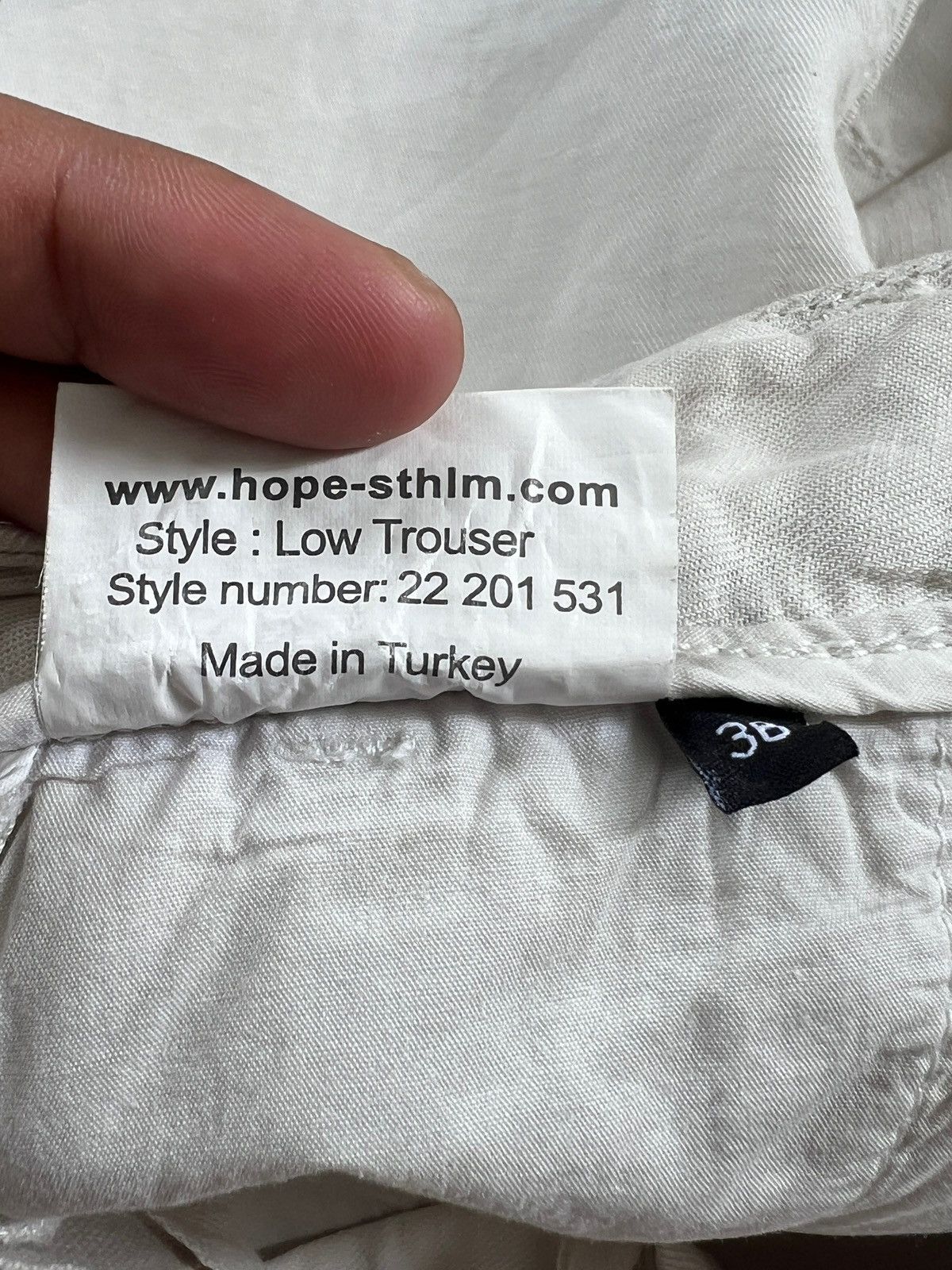 Designer × Hope Hope 🇸🇪 Linen Drop Crotch Pants Size US 31 - 9 Thumbnail