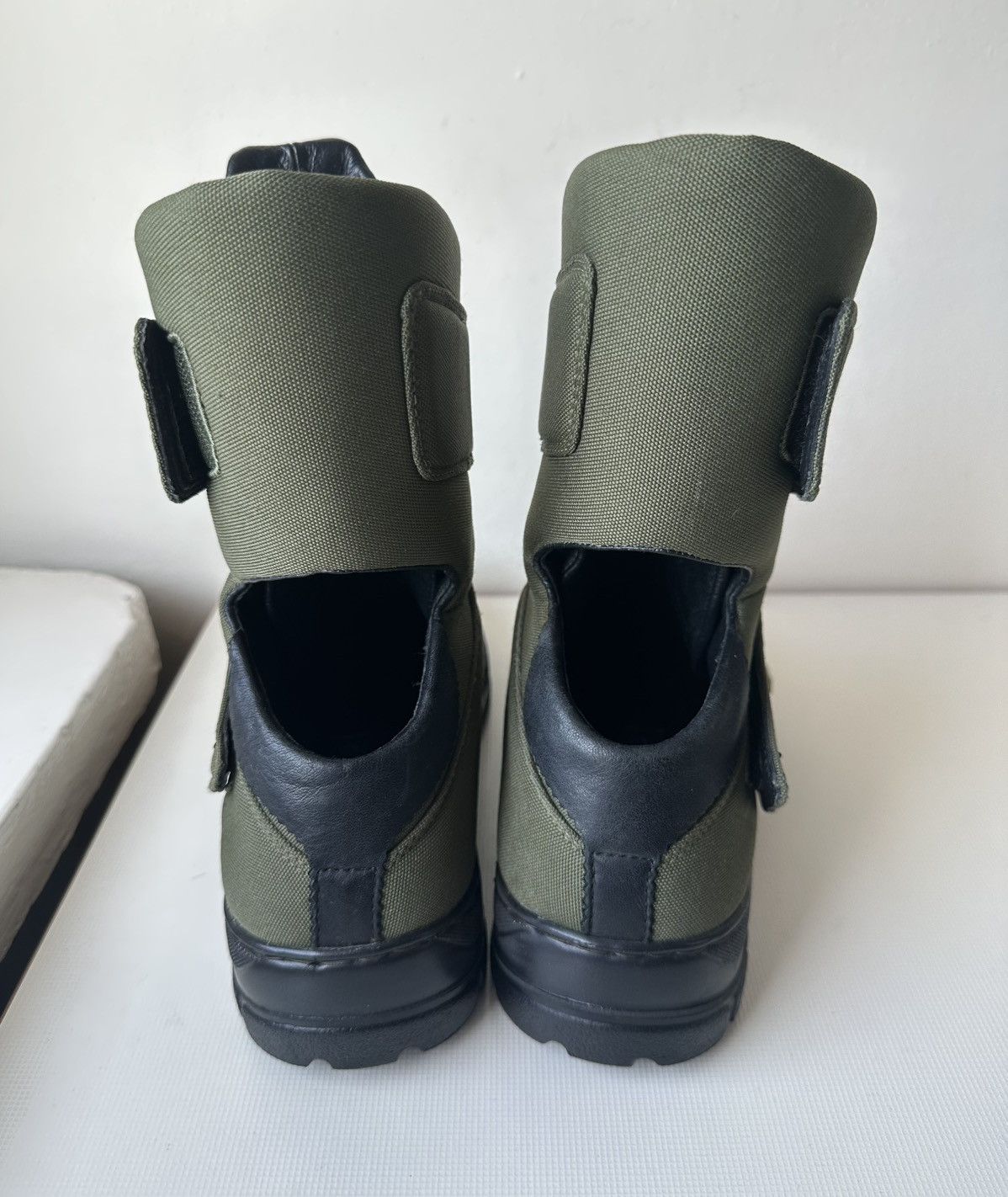 Adidas × Y-3 Adidas Y-3 Yohji Yamamoto (2002) velcro military Hi-top Size US 8 / IT 38 - 7 Thumbnail