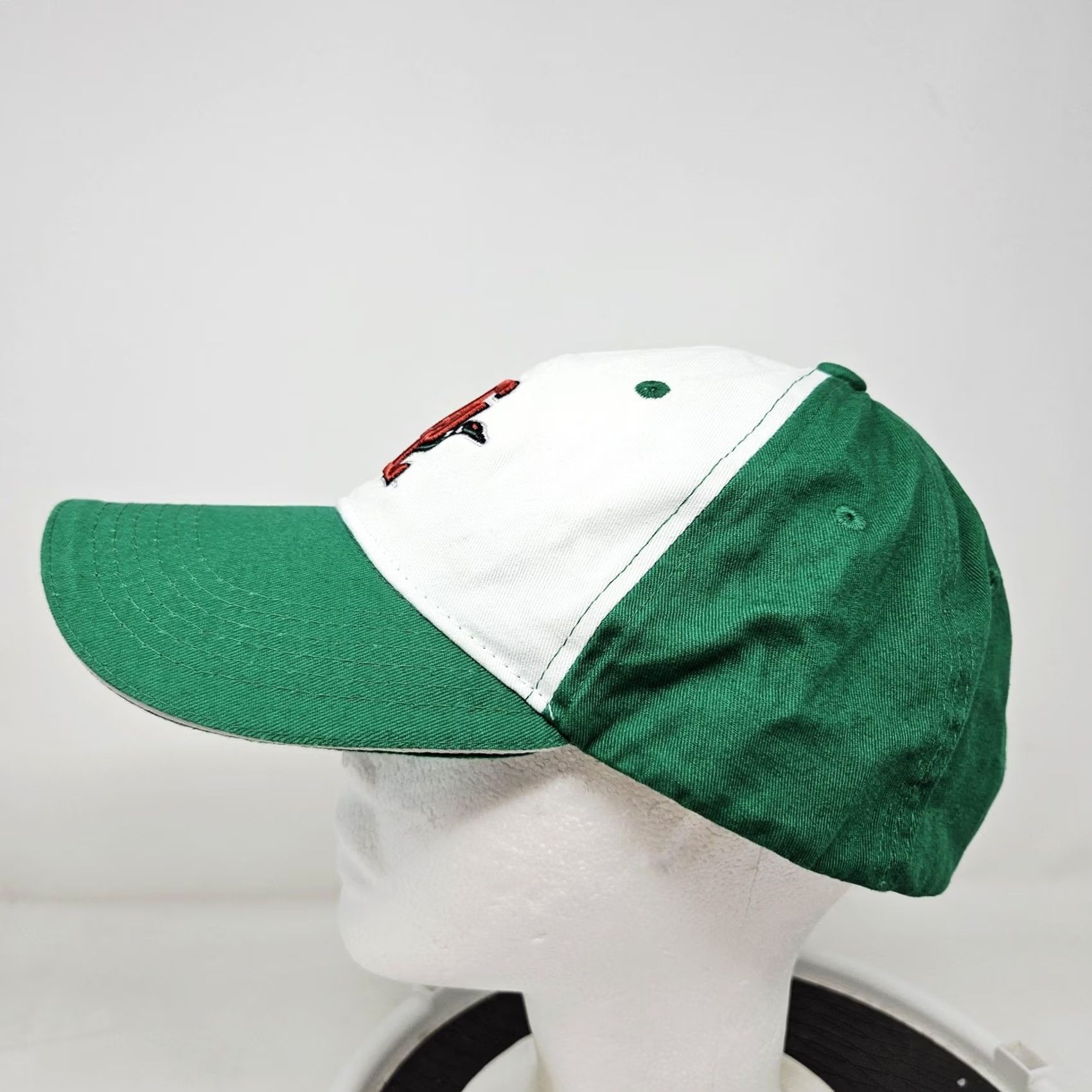 Vintage Melonwear Baseball Hat Cap One Size Green Mens Adjustable Straps Back Solid Twill Cotton Vintage: No Summer Casual Bird Fidelity Size ONE SIZE - 5 Thumbnail