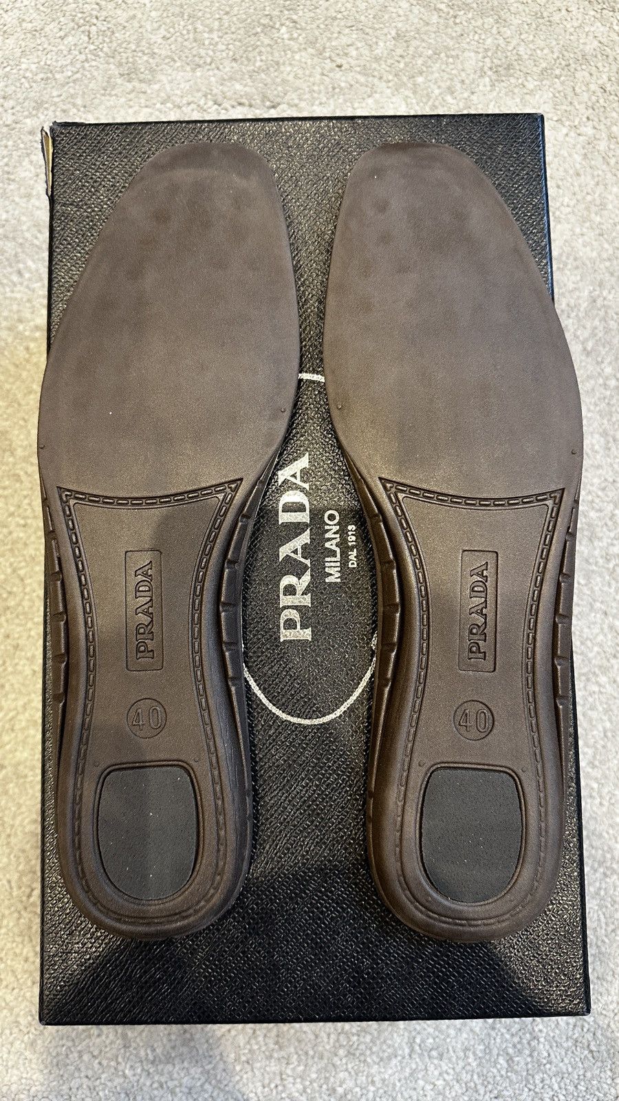 Prada Gold Leather Prada Loafers Size US 10 / IT 40 - 14 Thumbnail