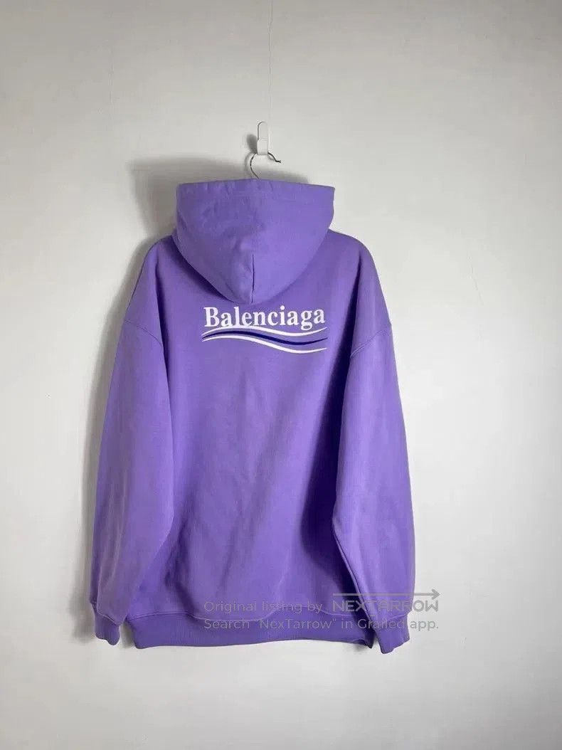 Balenciaga Balenciaga Purple Coke Embroidered Hoodie. Size US S / EU 44-46 / 1 - 2 Thumbnail