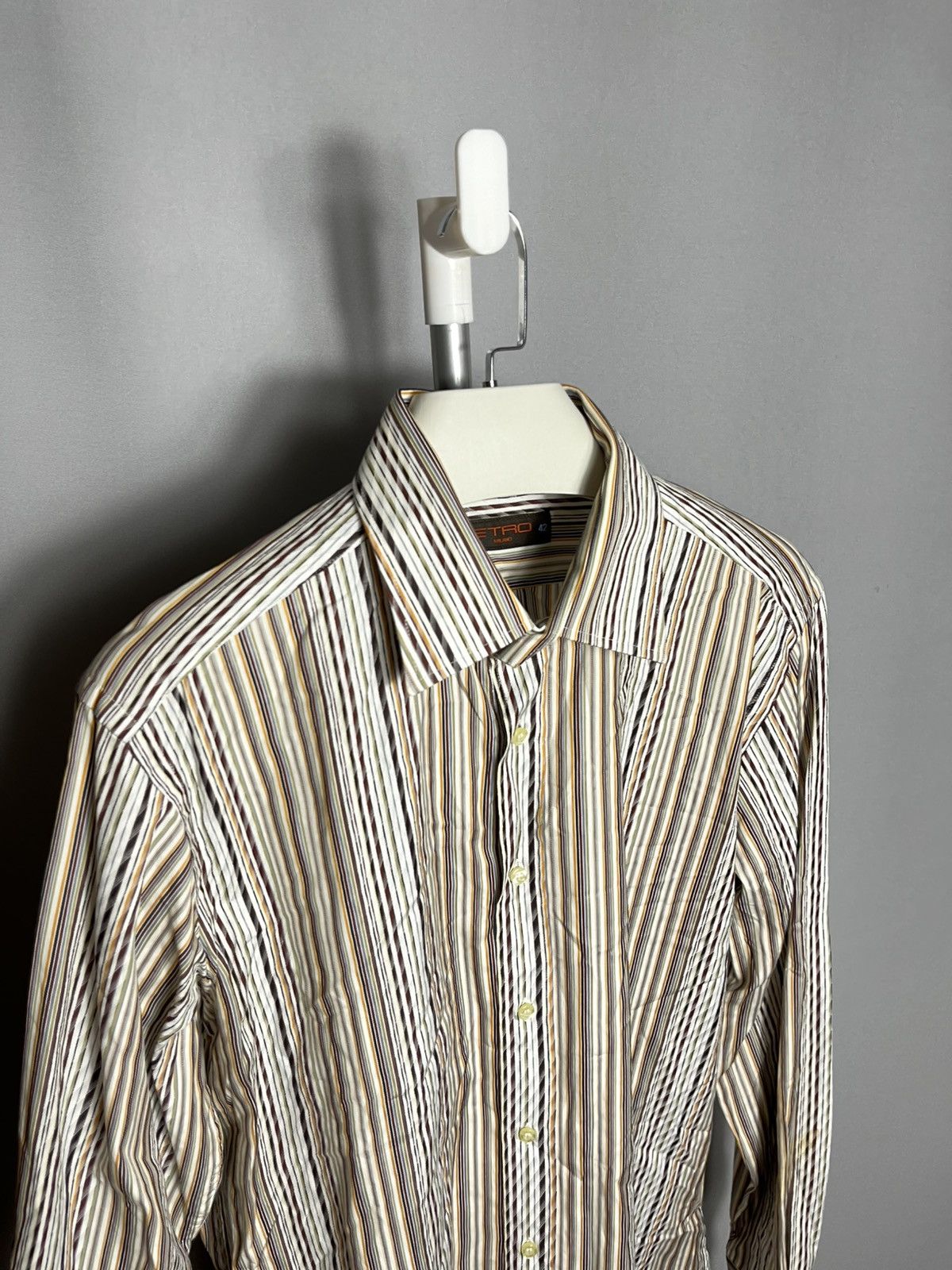 Etro Etro Italy Men’s Striped Button long sleeve shirt Size US L / EU 52-54 / 3 - 3 Thumbnail
