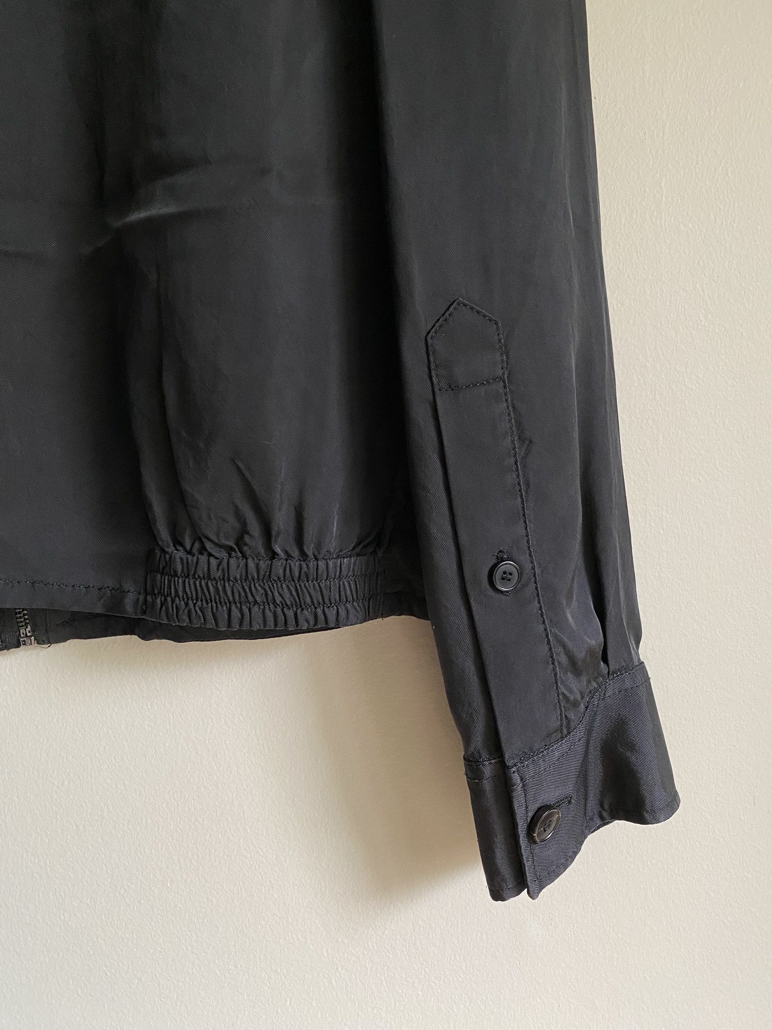 Acne Studios 48/M - Lightweight Zip Jacket - Silky Black Size US M / EU 48-50 / 2 - 13 Thumbnail