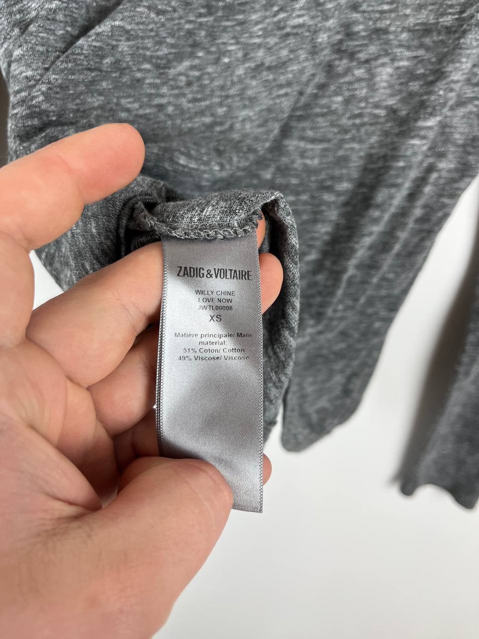 Zadig & Voltaire Zadig & Voltaire WILLY CHINE Love Now Long Sleeve Size XS / US 0-2 / IT 36-38 - 5 Thumbnail