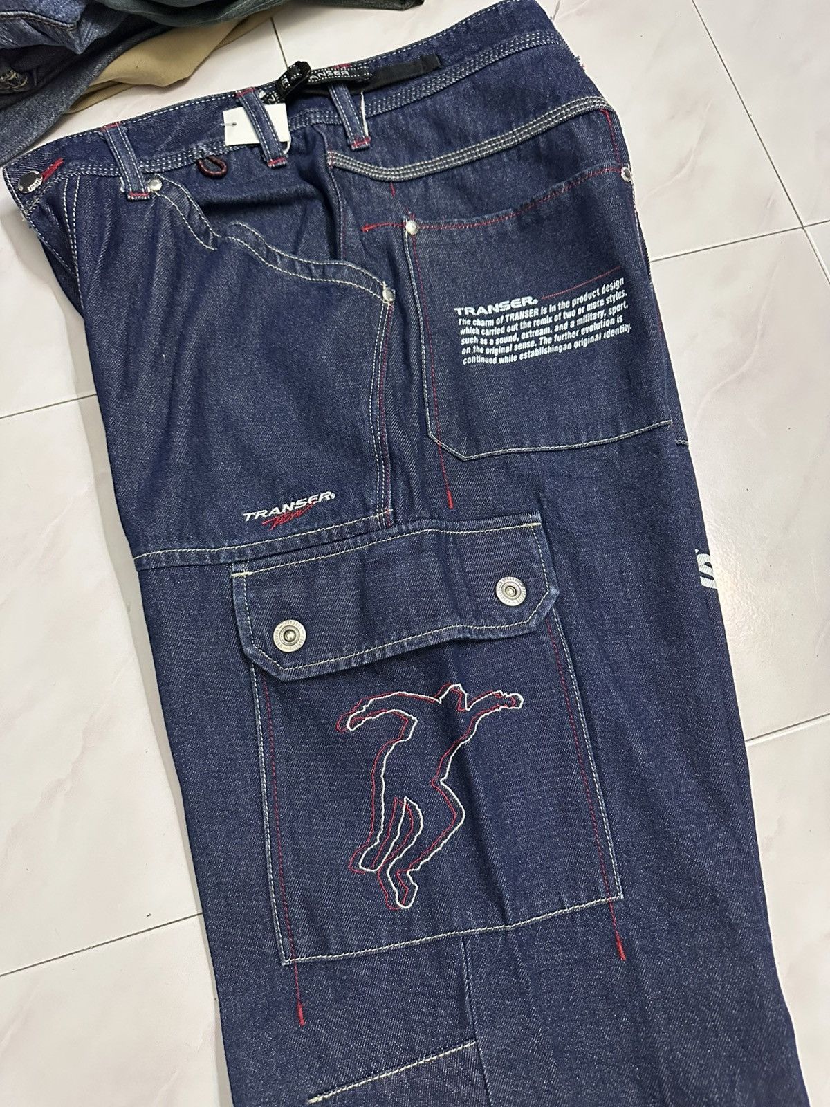 GOA 2000s Deadstock Transer Baggy Jeans Y2K Goa Jnco Lgb Style Size US 29 - 11 Thumbnail
