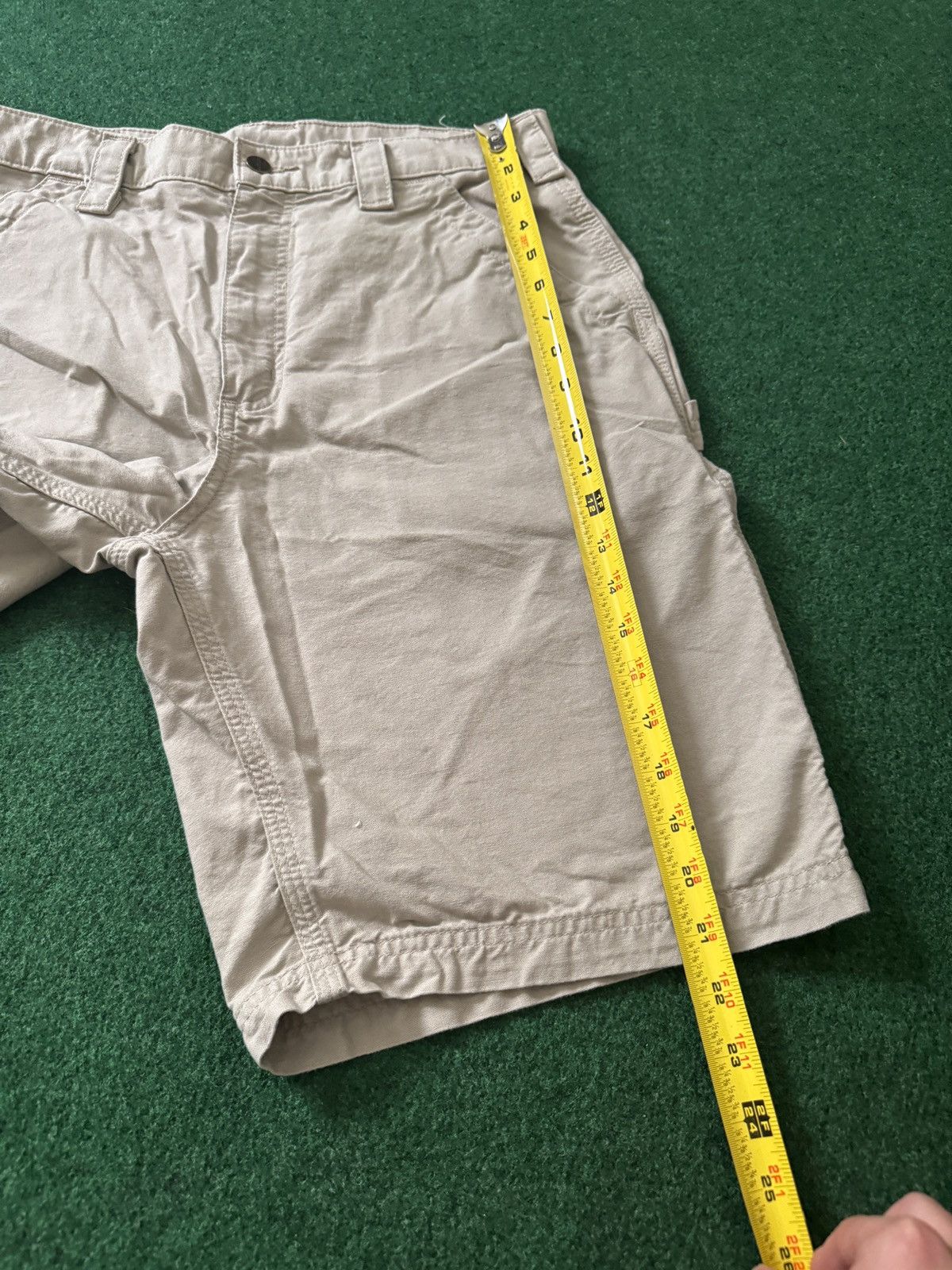 Carhartt Y2K Carhartt Biege Baggy Grunge 12” Carpenter Shorts Size US 33 - 7 Thumbnail
