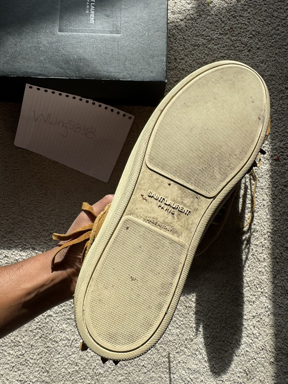 Saint Laurent Paris Vinatage Saint Laurent Fringe Trainer sneaker Size US 11 / EU 44 - 11 Thumbnail