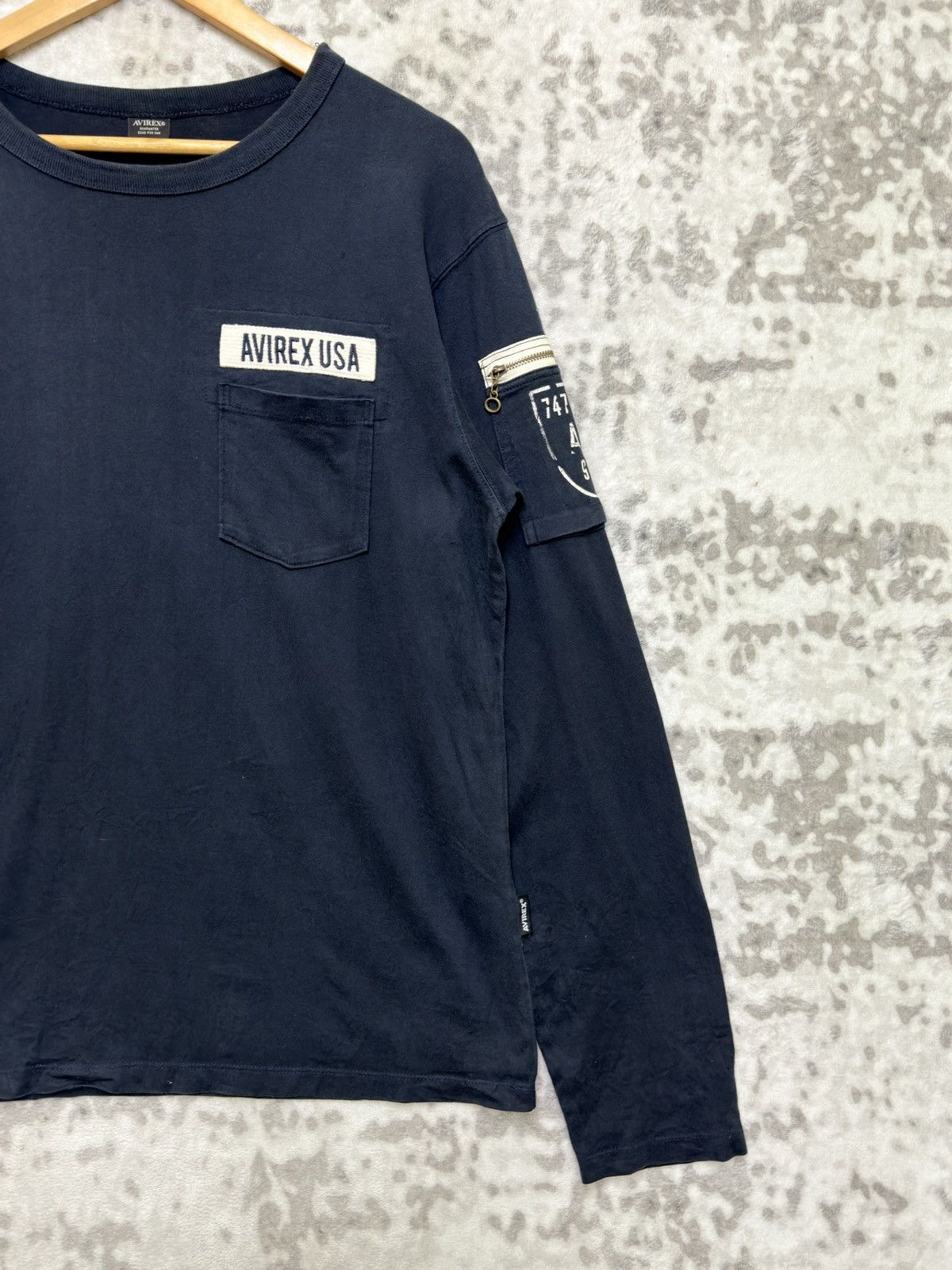 Avirex AVIREX Military Fatigue Long Sleeve Navy Utility Pocket Size US M / EU 48-50 / 2 - 4 Thumbnail