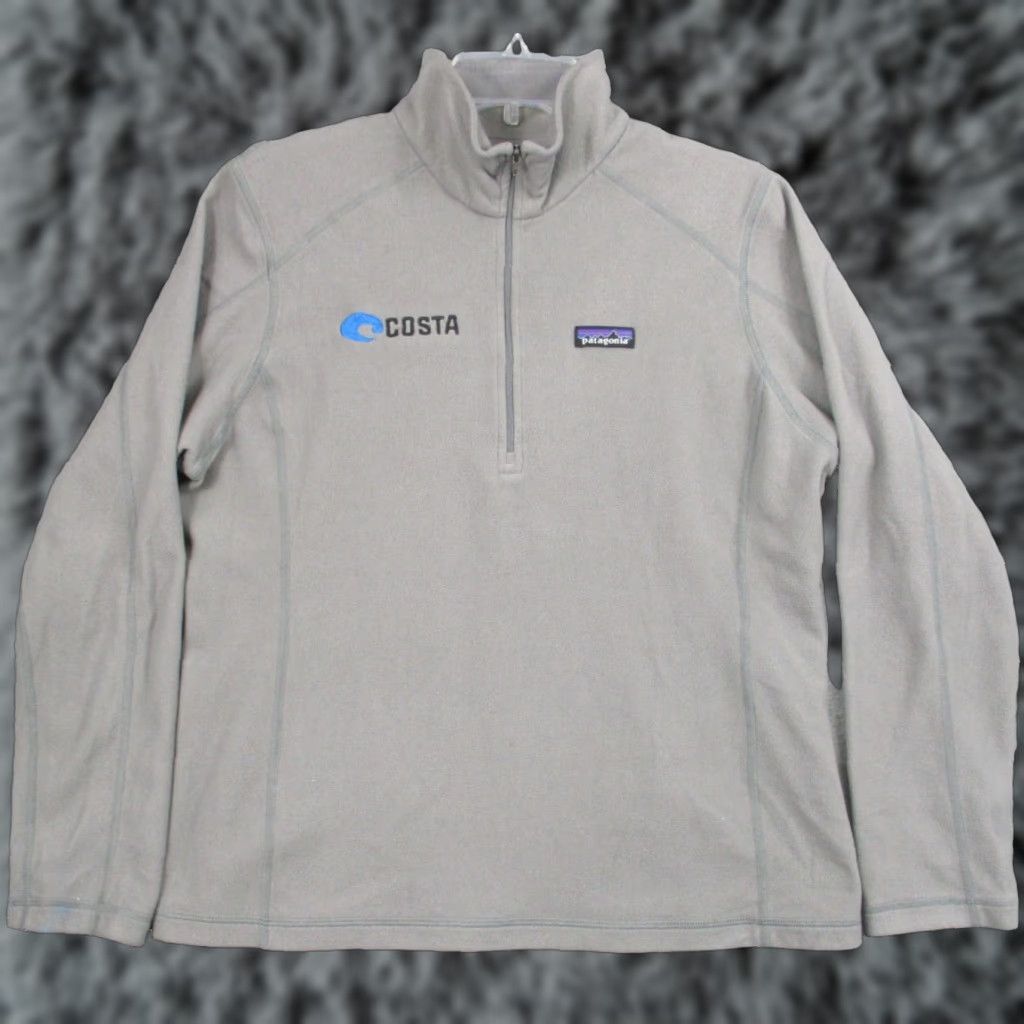 Patagonia Patagonia Pullover Sweater 1/4 Zip Fleece Gray Logo Womens XL Pullover Mock Neck Regular] Size XL / US 12-14 / IT 48-50 - 1 Thumbnail