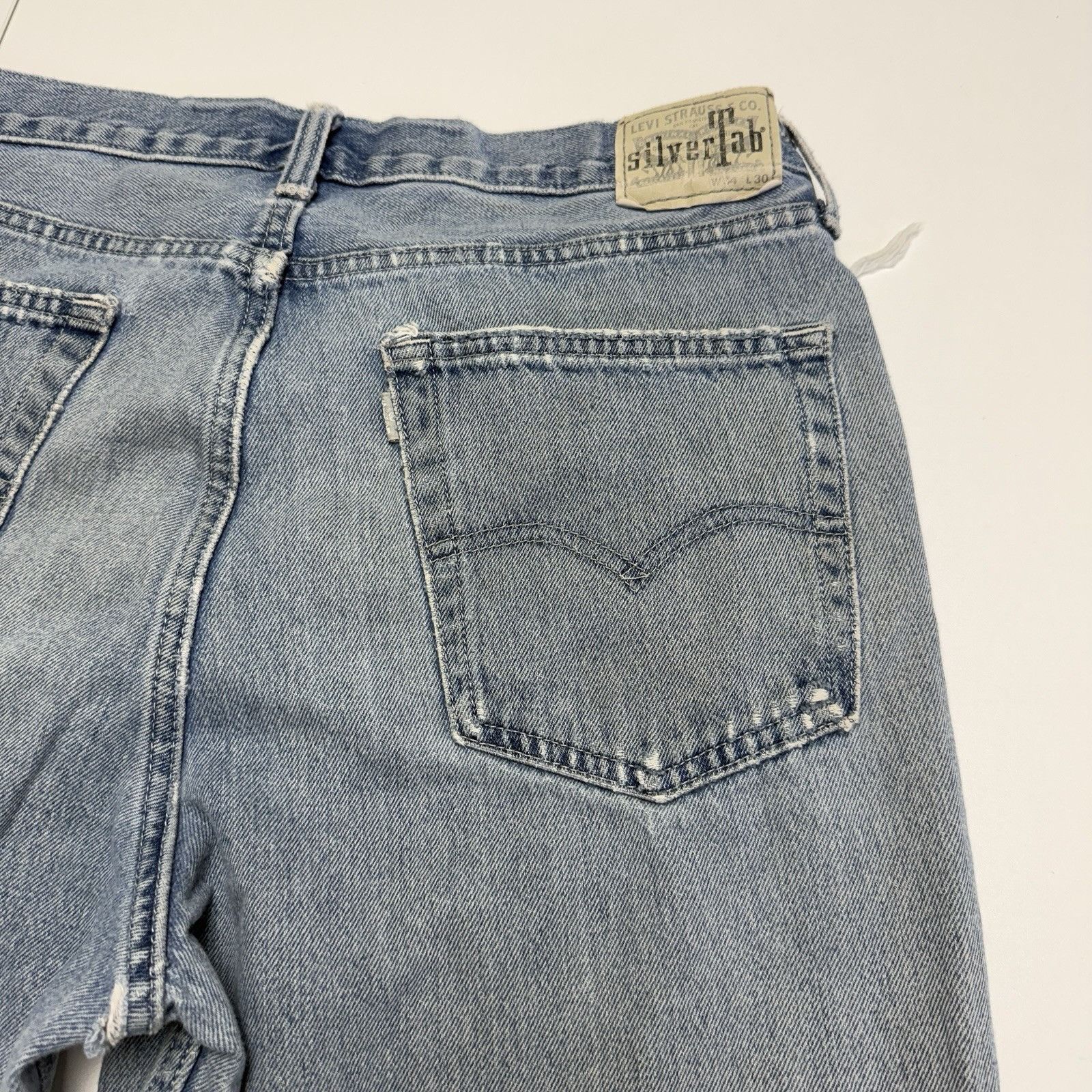 Levi's Vintage Levi Silvertab Loose Jeans Mens 34x30 Y2K Skate Grun Size US 34 / EU 50 - 11 Thumbnail