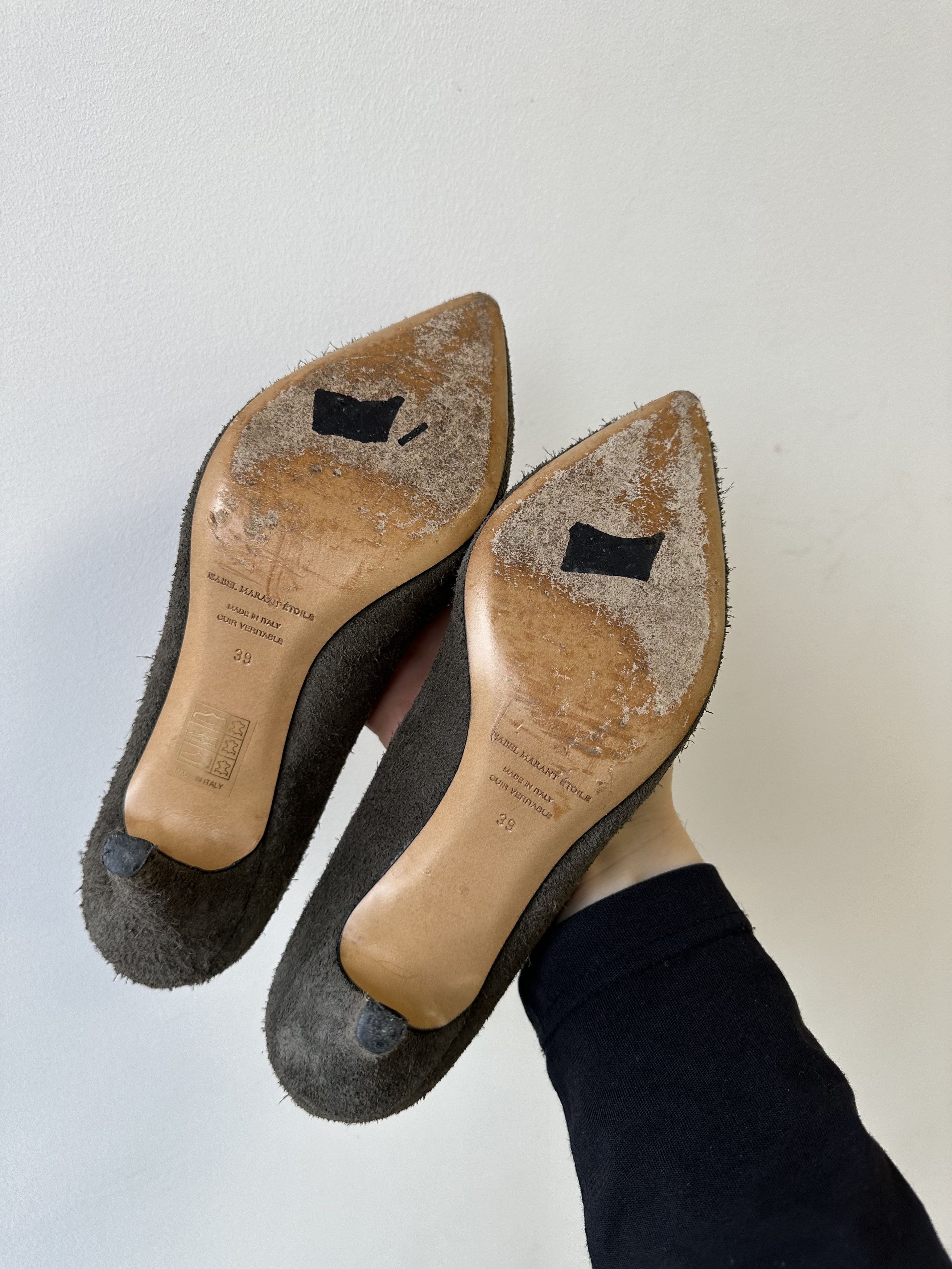 Isabel Marant Etoile Isabel Marant Etoile Fluffy Suede Heels 6467AC Size US 9 / IT 39 - 6 Thumbnail