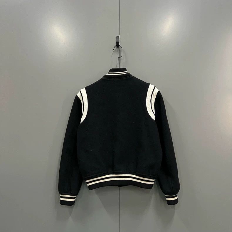 Yves Saint Laurent Saint Laurent Color-block leather-block Teddy jacket 2502- Size US M / EU 48-50 / 2 - 2 Thumbnail
