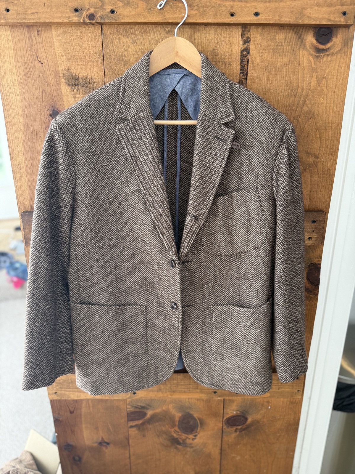 Monitaly Monitaly Tweed Blazer Size 42R - 1 Thumbnail