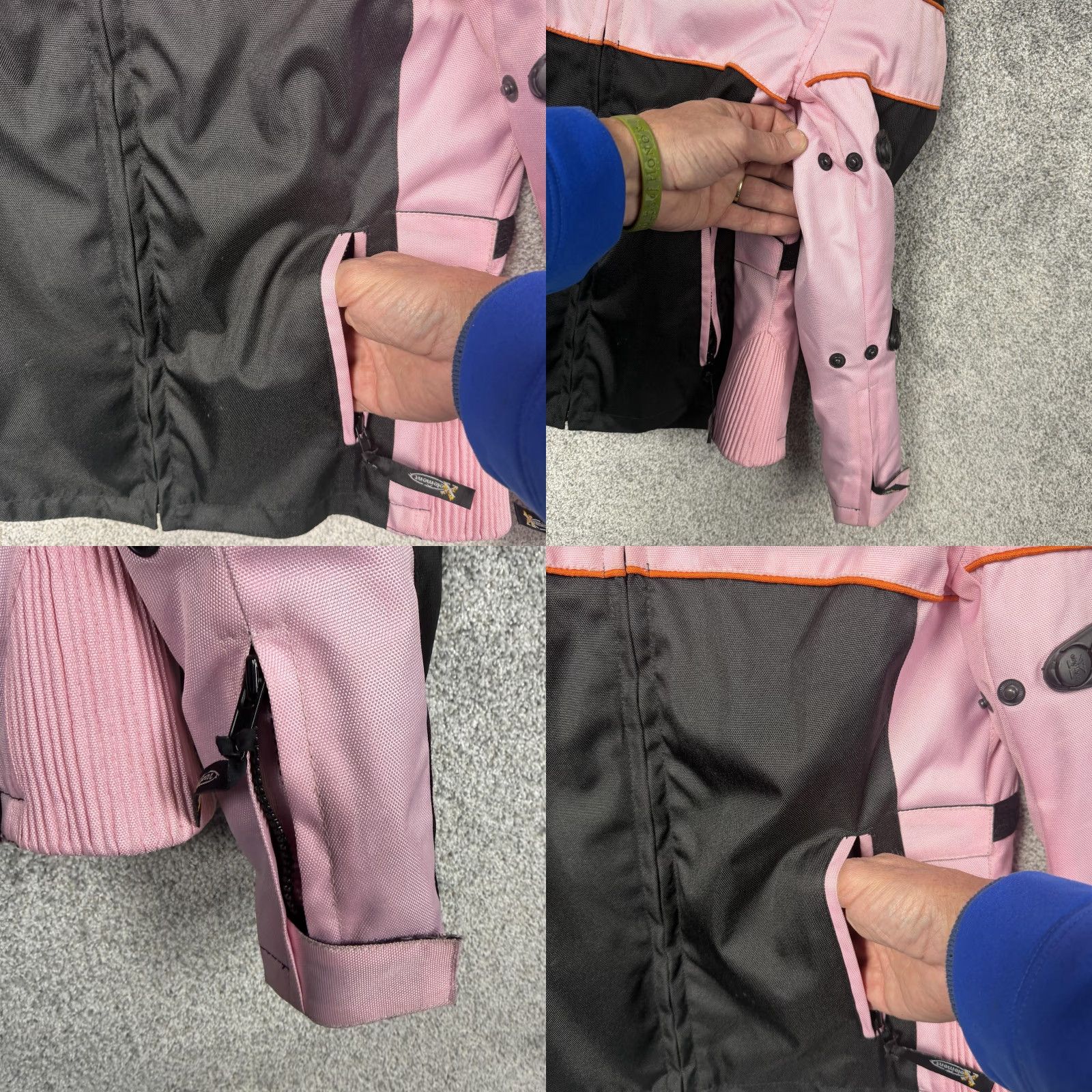Element Xelement Motorcycle Jacket Womens Small Black Pink Waterproof Padded Insulated Size S / US 4 / IT 40 - 8 Thumbnail
