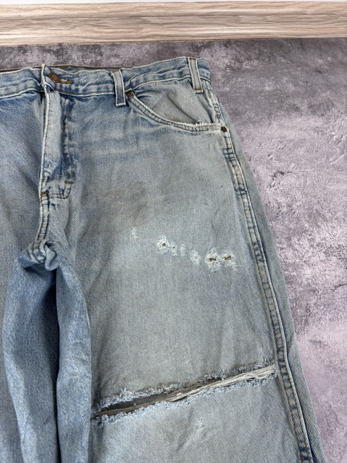 Dickies Dickies Men’s Denim Jeans Faded Light Blue Distressed Size US 38 / EU 54 - 16 Thumbnail