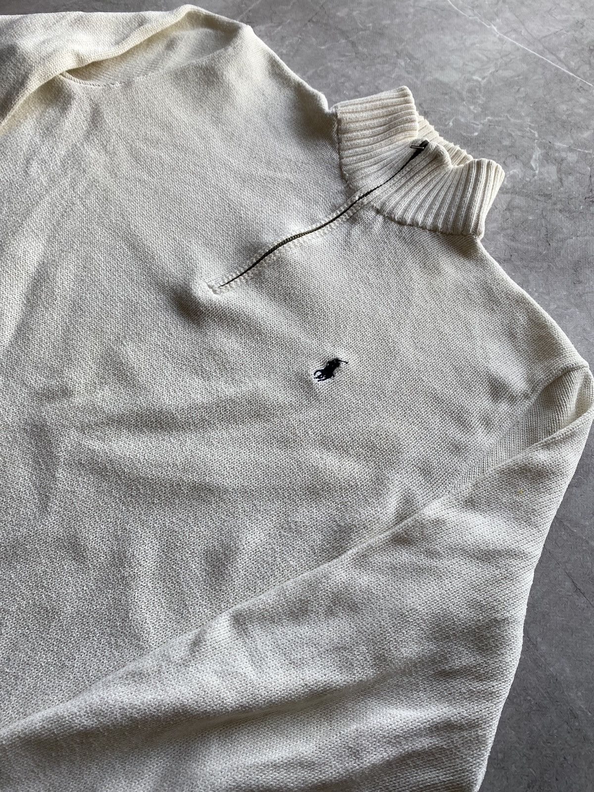 Polo Ralph Lauren 🇺🇸Rare Y2K Polo Ralph Lauren 1/3 Zip Sweatshirt Retro Hype Size US S / EU 44-46 / 1 - 4 Thumbnail