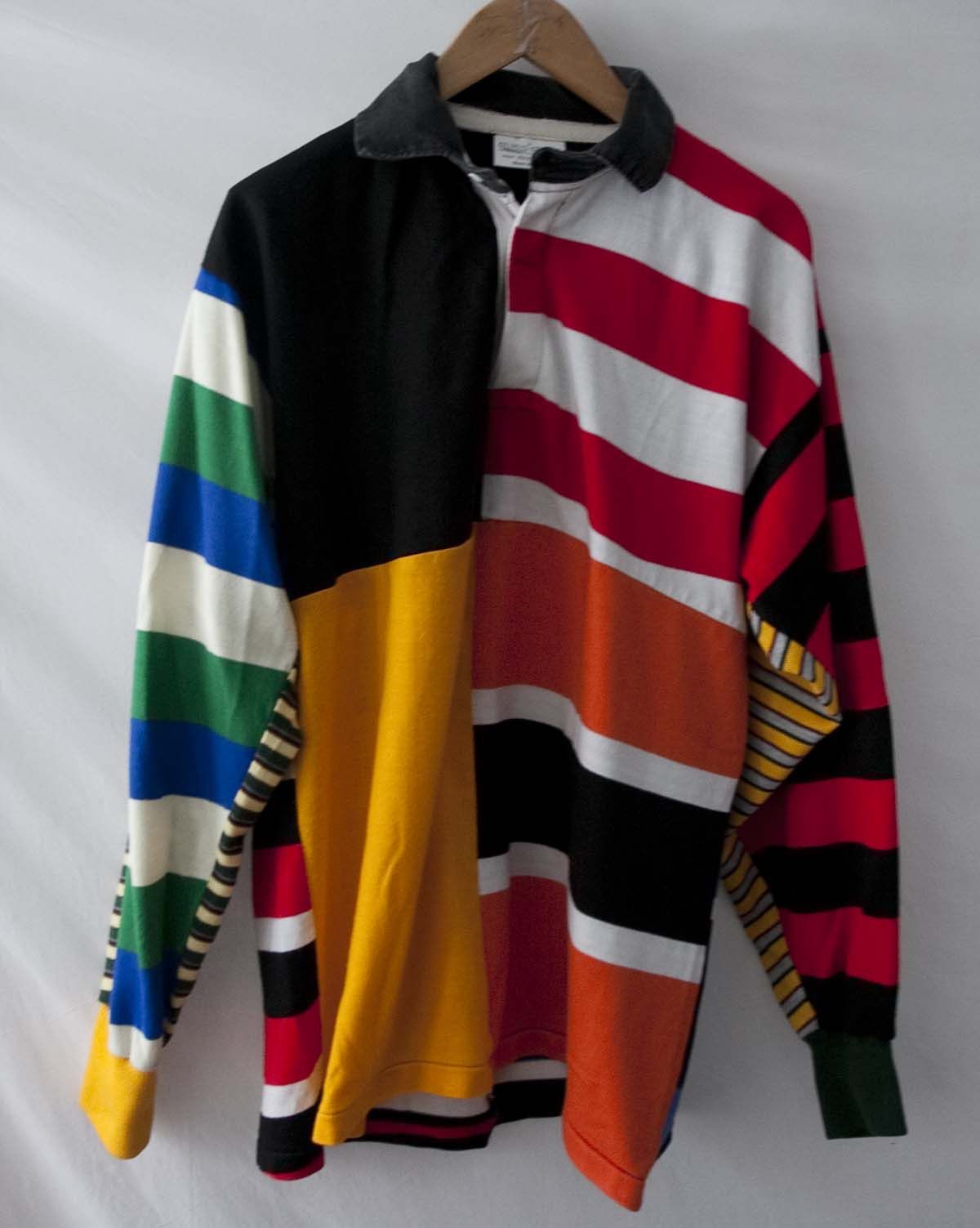 Vintage Rugby Polo Long Sleeve Stripe Vintage Made England Size XL Size US L / EU 52-54 / 3 - 1 Thumbnail
