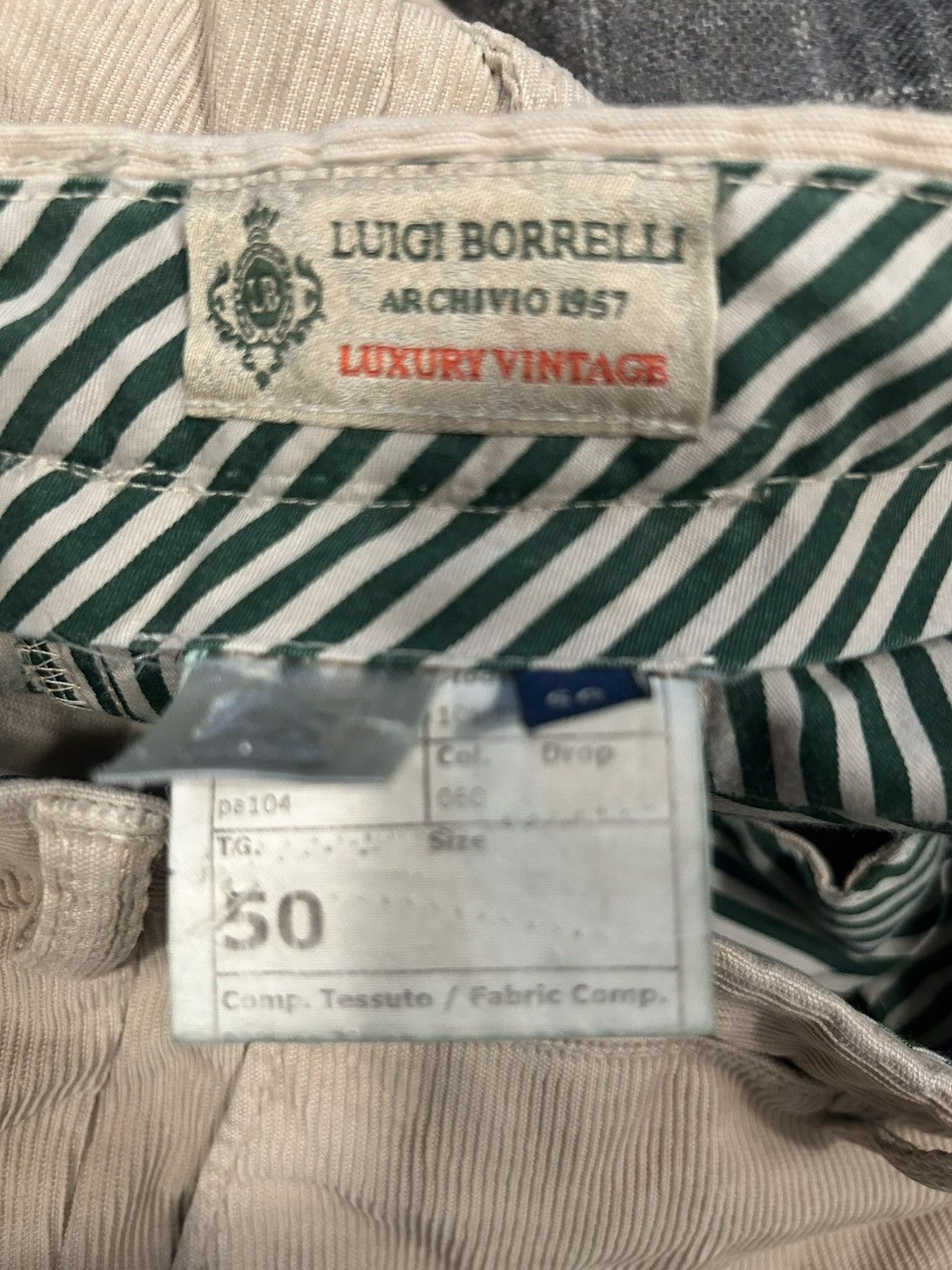 Luigi Borrelli Luigi Borrelli Corduroy Trousers Size US 34 / EU 50 - 3 Thumbnail