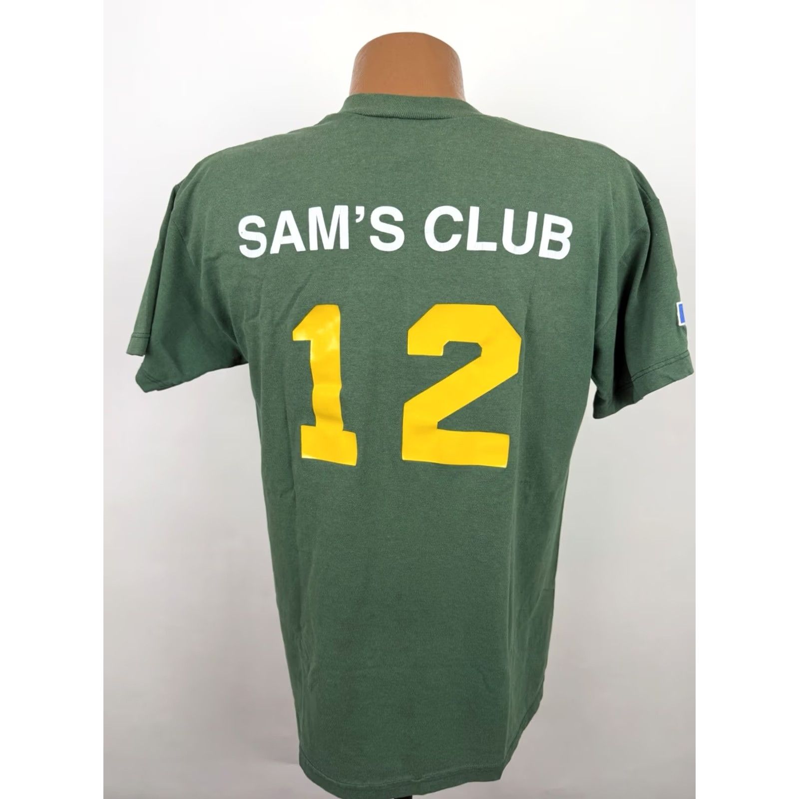 Russell Athletic VINTAGE Russell Athletic Baseball T-Shirt Mens M Green 90s Graphic Print V-Neck Short Sleeve Shirt Mens Size US M / EU 48-50 / 2 - 2 Thumbnail