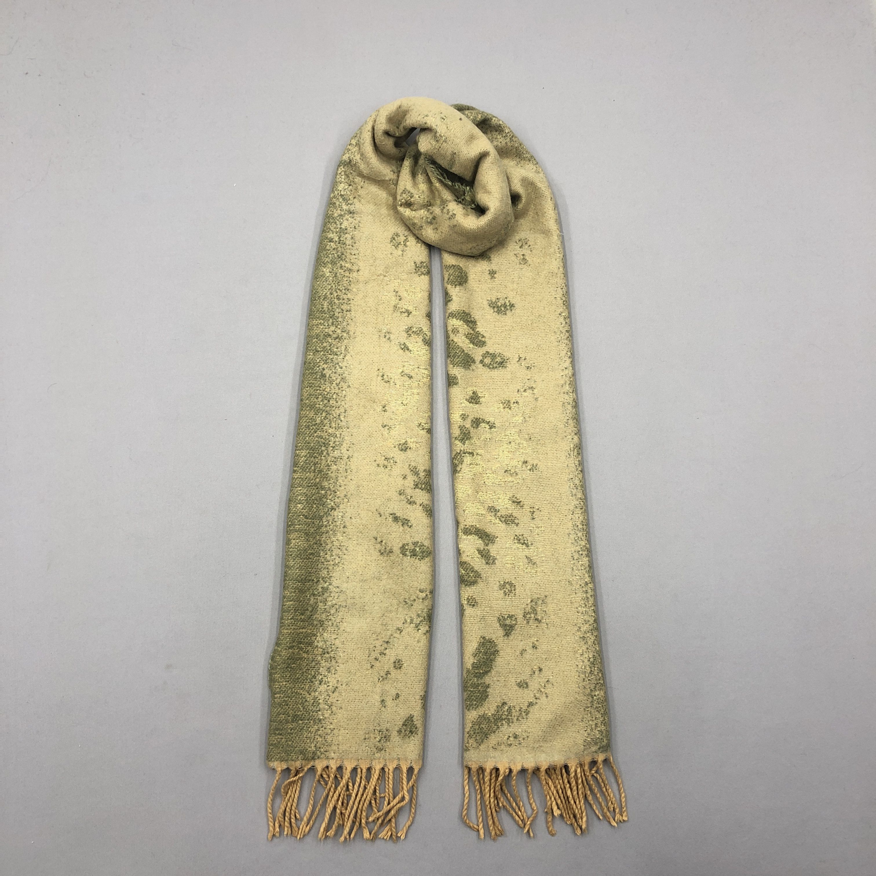 Krizia Uomo Vintage Evex by Krizia Scarf Artwork Leopard Wool Scarves Size ONE SIZE - 1 Thumbnail