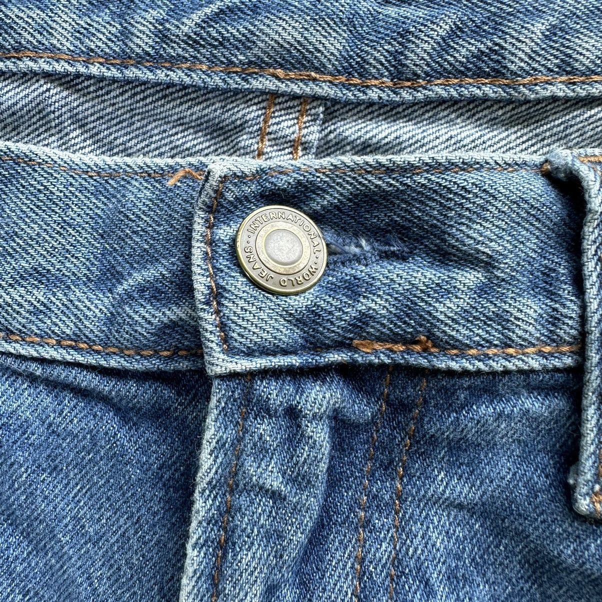 Japanese Brand Vintage Japanese Selvedge Distressed Faded Denim Jean Pant Size US 35 - 4 Thumbnail