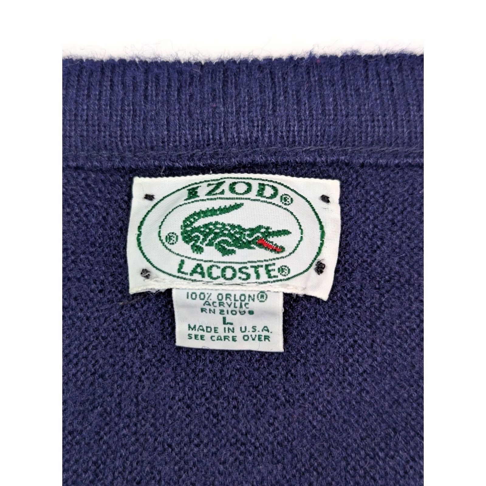Lacoste VINTAGE Lacoste Pullover Sweater Shirt? (Note: Original title must be reorganized per rules; this line is not the final output.) Size US L / EU 52-54 / 3 - 4 Thumbnail