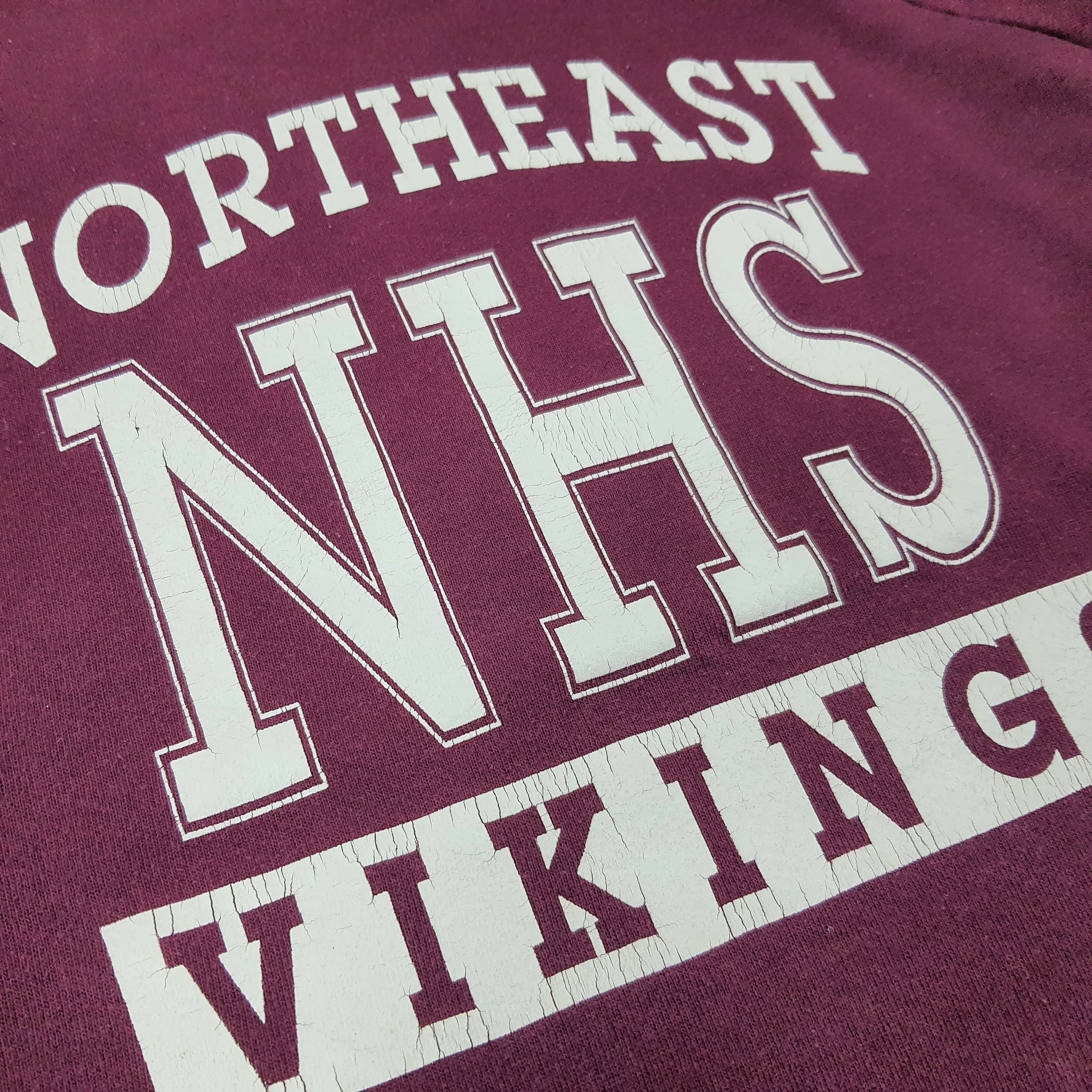 Jerzees Vintage Northeast NHS Vikings Sports Team Sweatshirt C268N19 Size US M / EU 48-50 / 2 - 2 Thumbnail