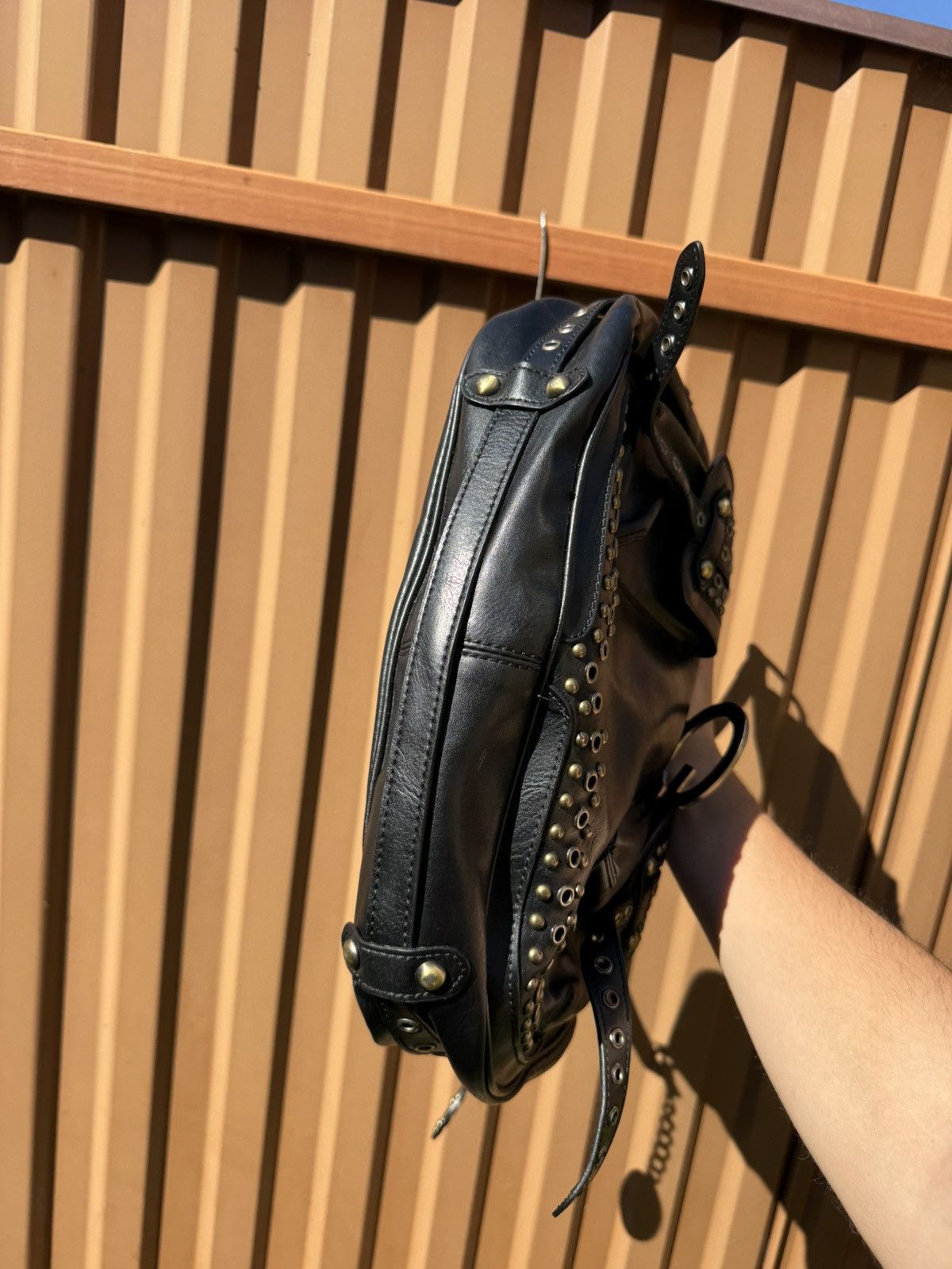 Guess Rare Guess Leather Studded Y2k Shoulder Bag Size ONE SIZE - 9 Thumbnail