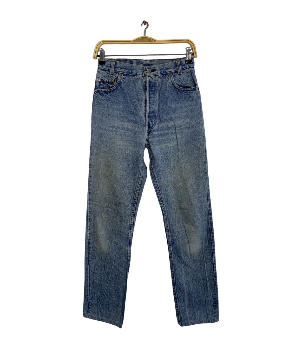 Levi's 80s 90s Levi’s Strauss 701 Indigo Denim Jeans Buttonfly Size 26" / US 2 / IT 38 - 2 Thumbnail