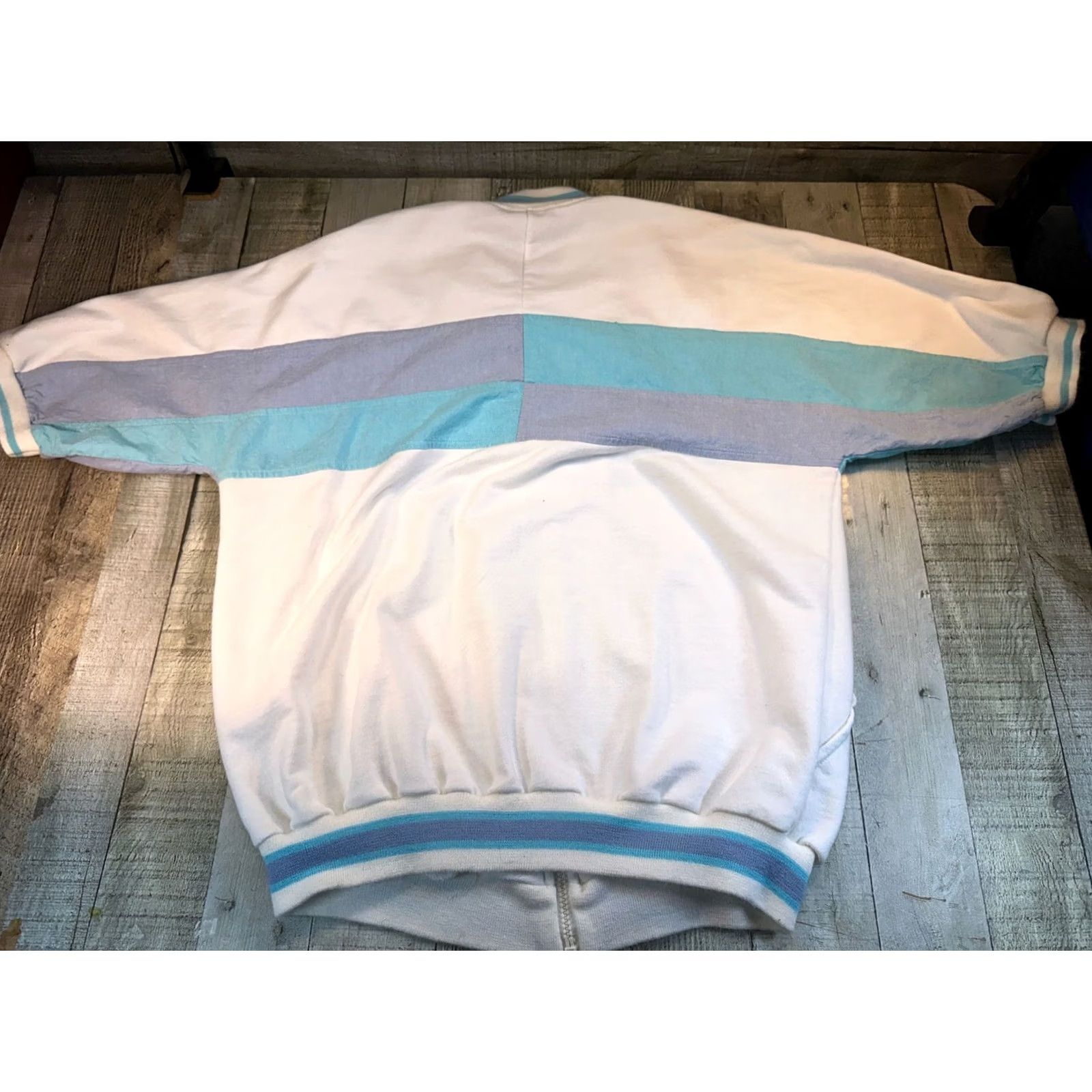 Vintage VINTAGE 1980s short sleeve full zip beach gear M Size US 31 - 6 Thumbnail