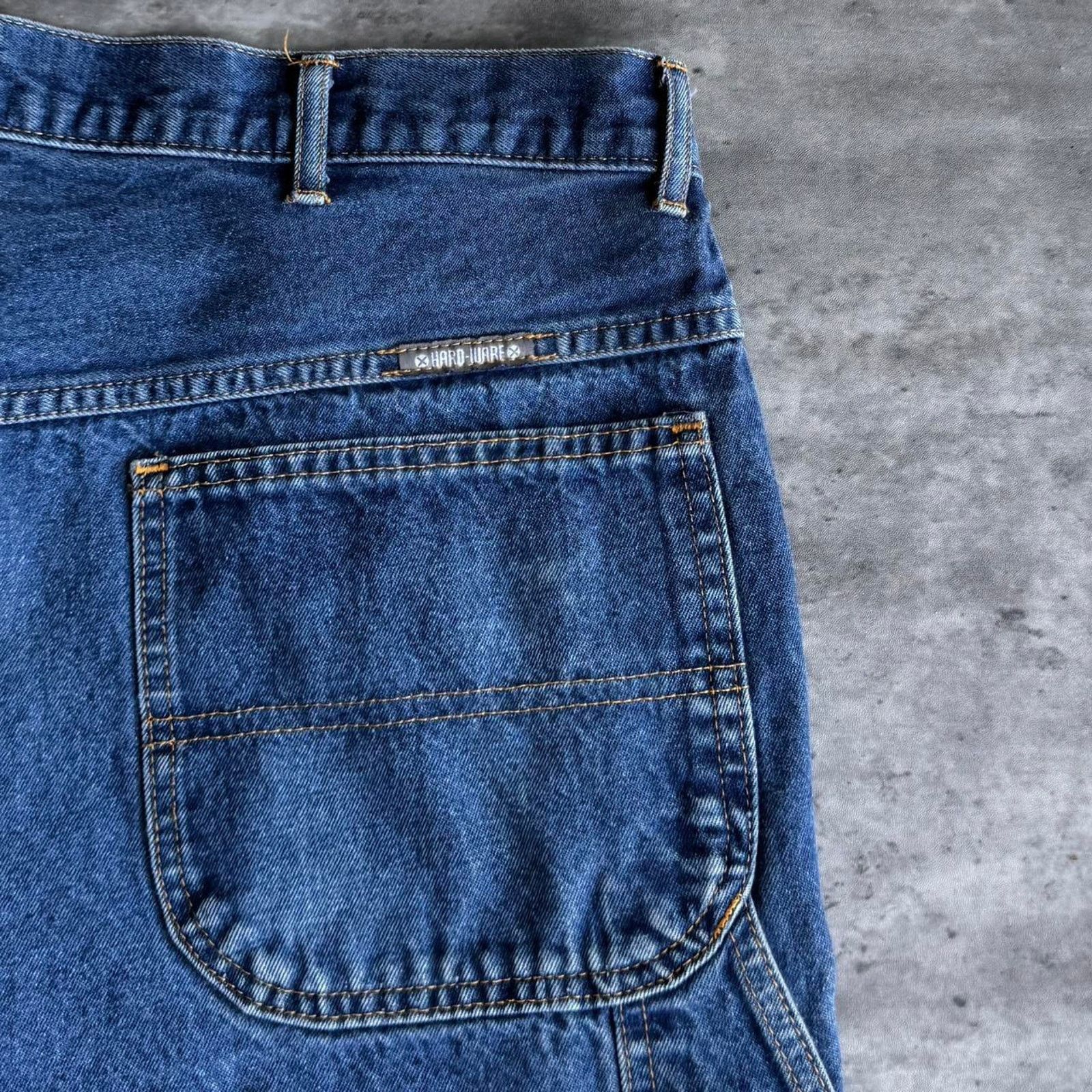 Carhartt × Vintage Y2K Carhartt Style Baggy Carpenter Skater Grunge Opium Jeans Size US 37 - 3 Thumbnail