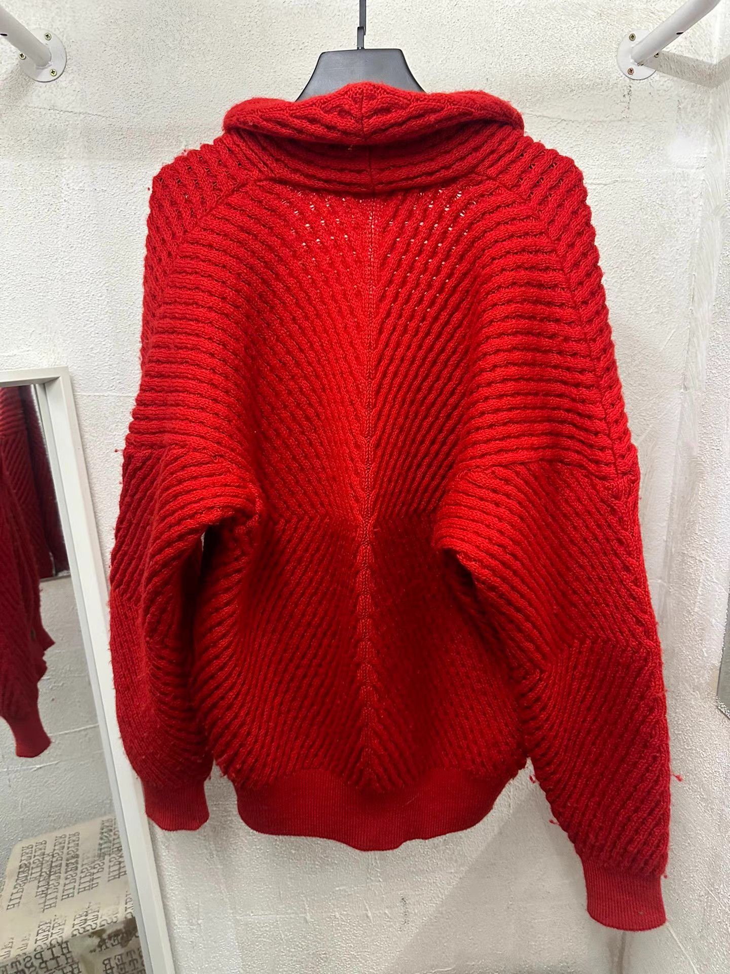 Issey Miyake issey miyake 90S Red Shawl Collar Cardigan K20 Size M / US 6-8 / IT 42-44 - 5 Thumbnail