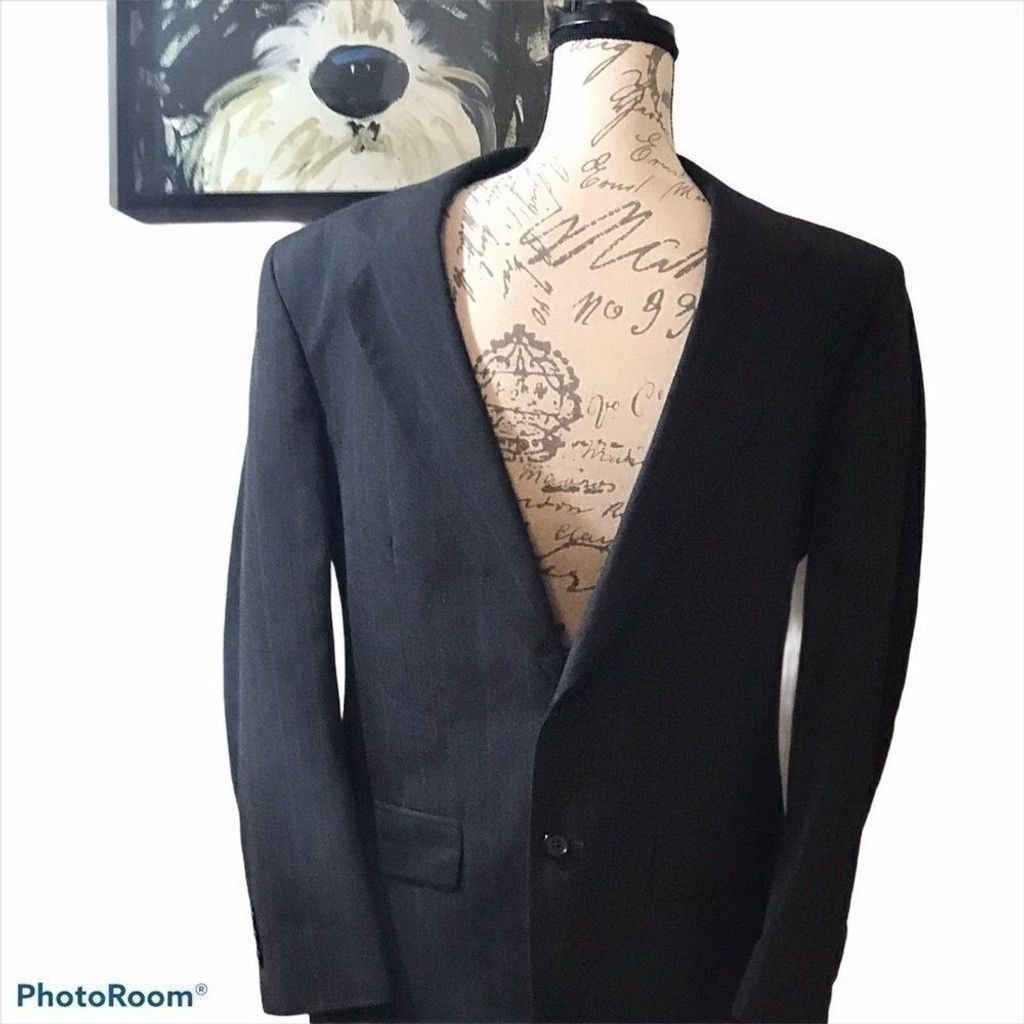 Towncraft Town craft men’s suit jacket size large gray/blue Size 42R - 2 Thumbnail