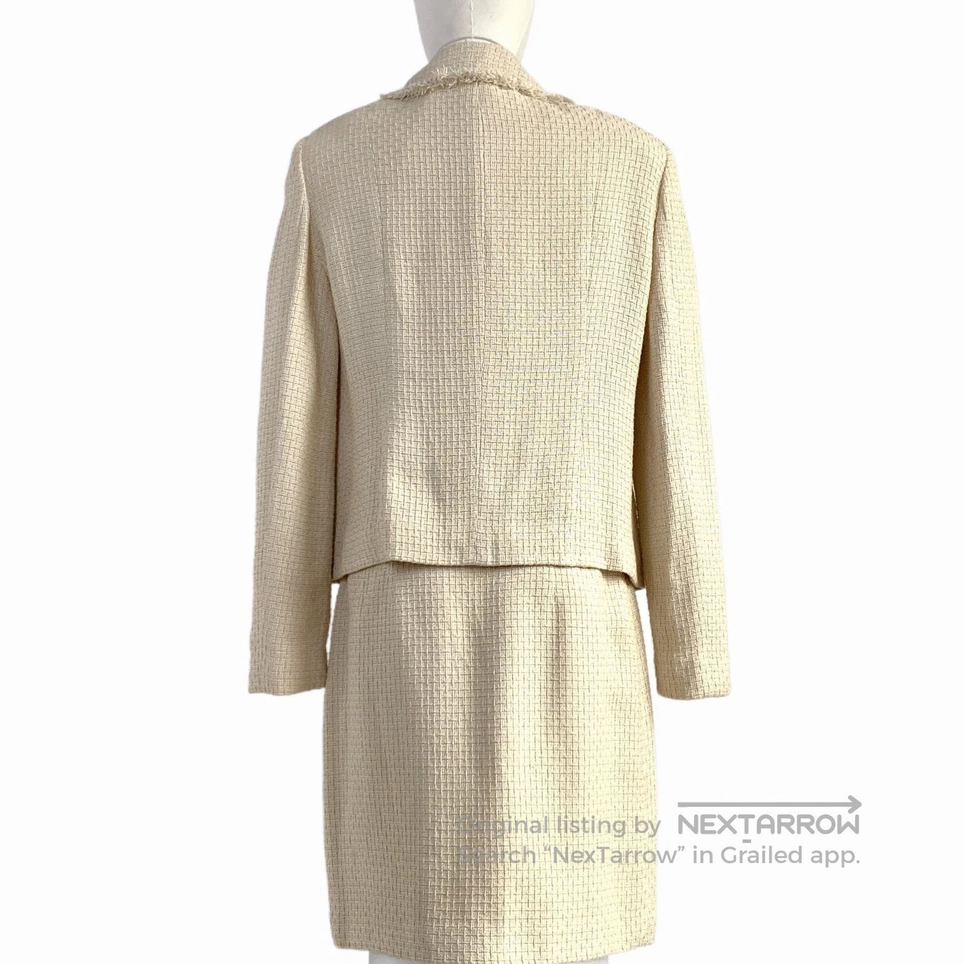 Other Beige Fringed Tweed Two. Size 24" / US 00 / IT 34 - 2 Thumbnail