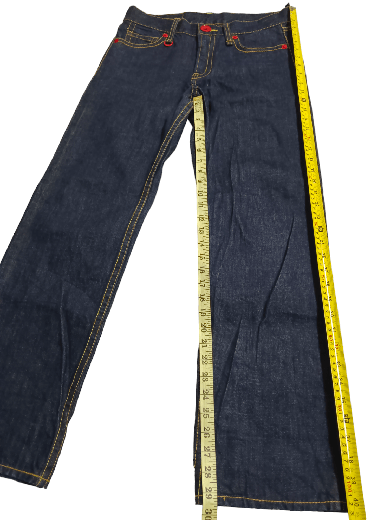Edition Japan Co&Lu Big Iconic Logo Printed Blue Denim Size US 31 - 6 Thumbnail
