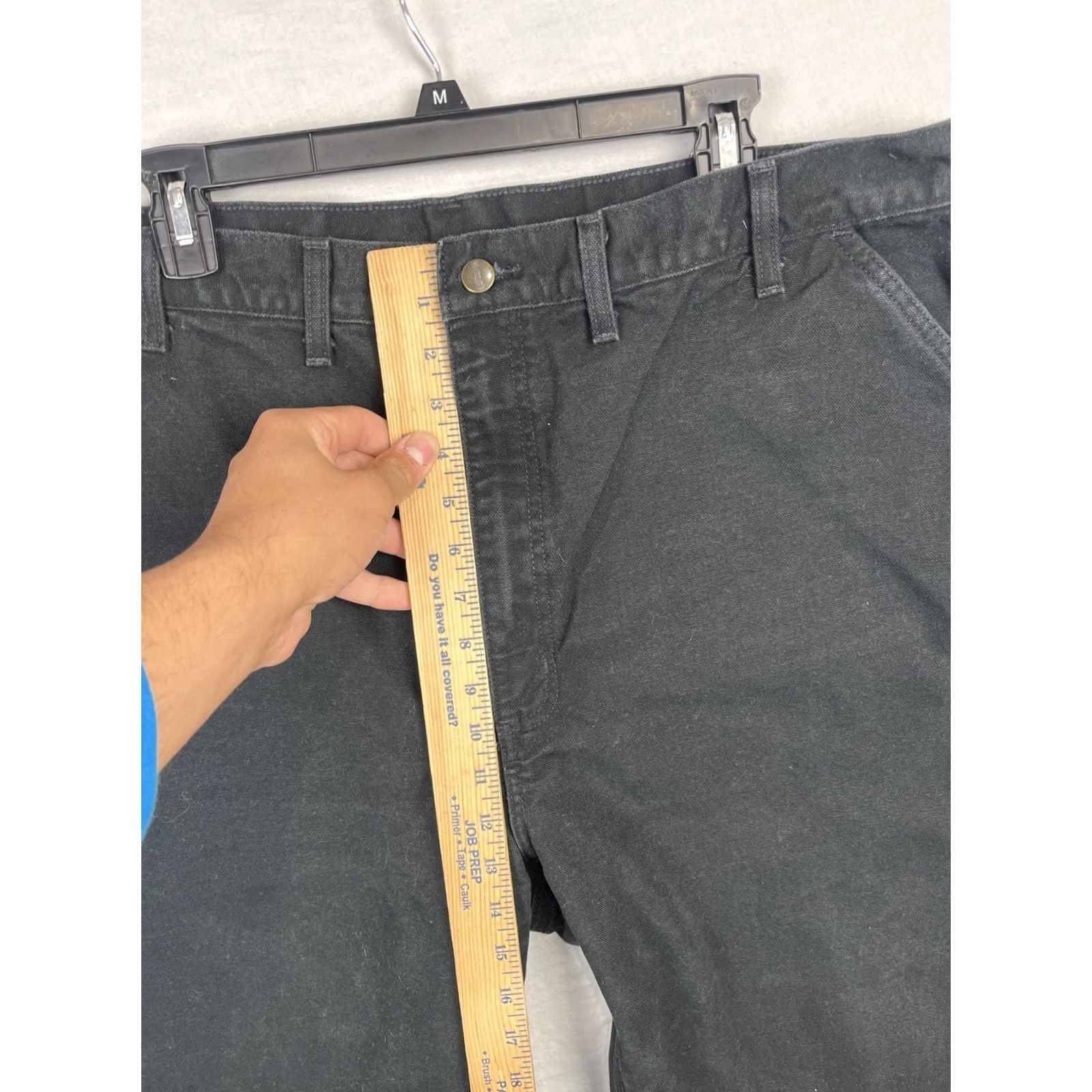Carhartt Carhartt Pants Mens 44x32 Black Flannel Lined Carpenter Loose B111 Pant Mens Regular Carhartt Canvas 5-Pocket Zipper Button Casual Workwear Size US 44 / EU 60 - 6 Thumbnail