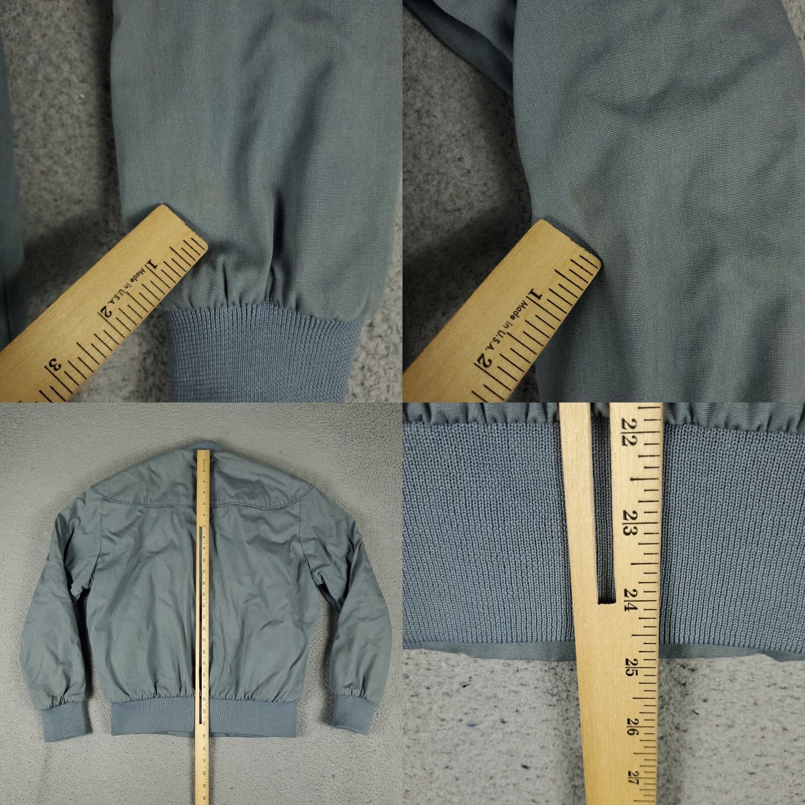 Vintage Mac Murray Jacket Mens Medium Gray Vintage Sherpa Fleece Lined Full Zip Up * Size US M / EU 48-50 / 2 - 8 Thumbnail