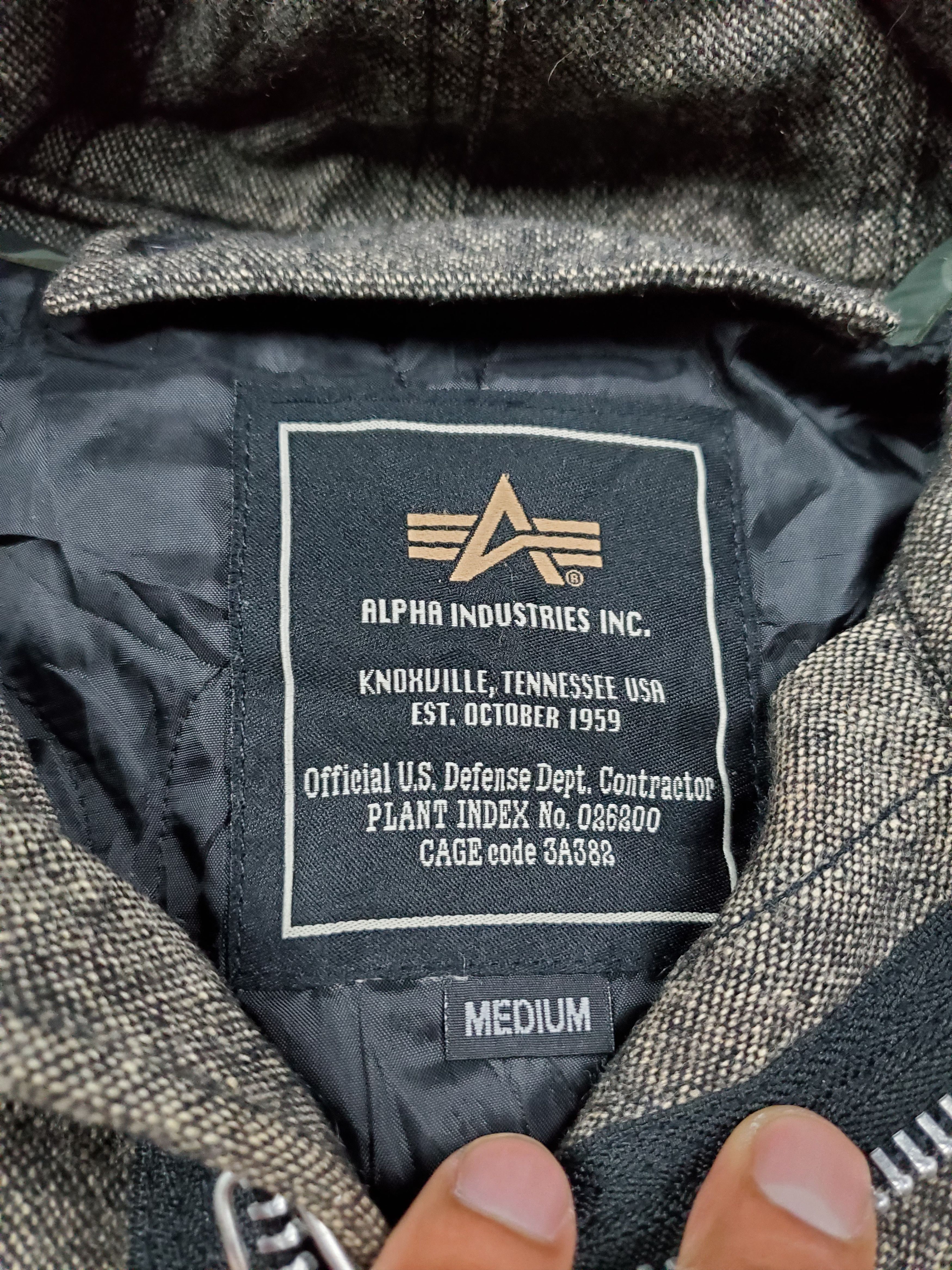 Alpha Industries × Vintage Vintage Wool Coat Jacket Alpha Industries Size US M / EU 48-50 / 2 - 9 Thumbnail
