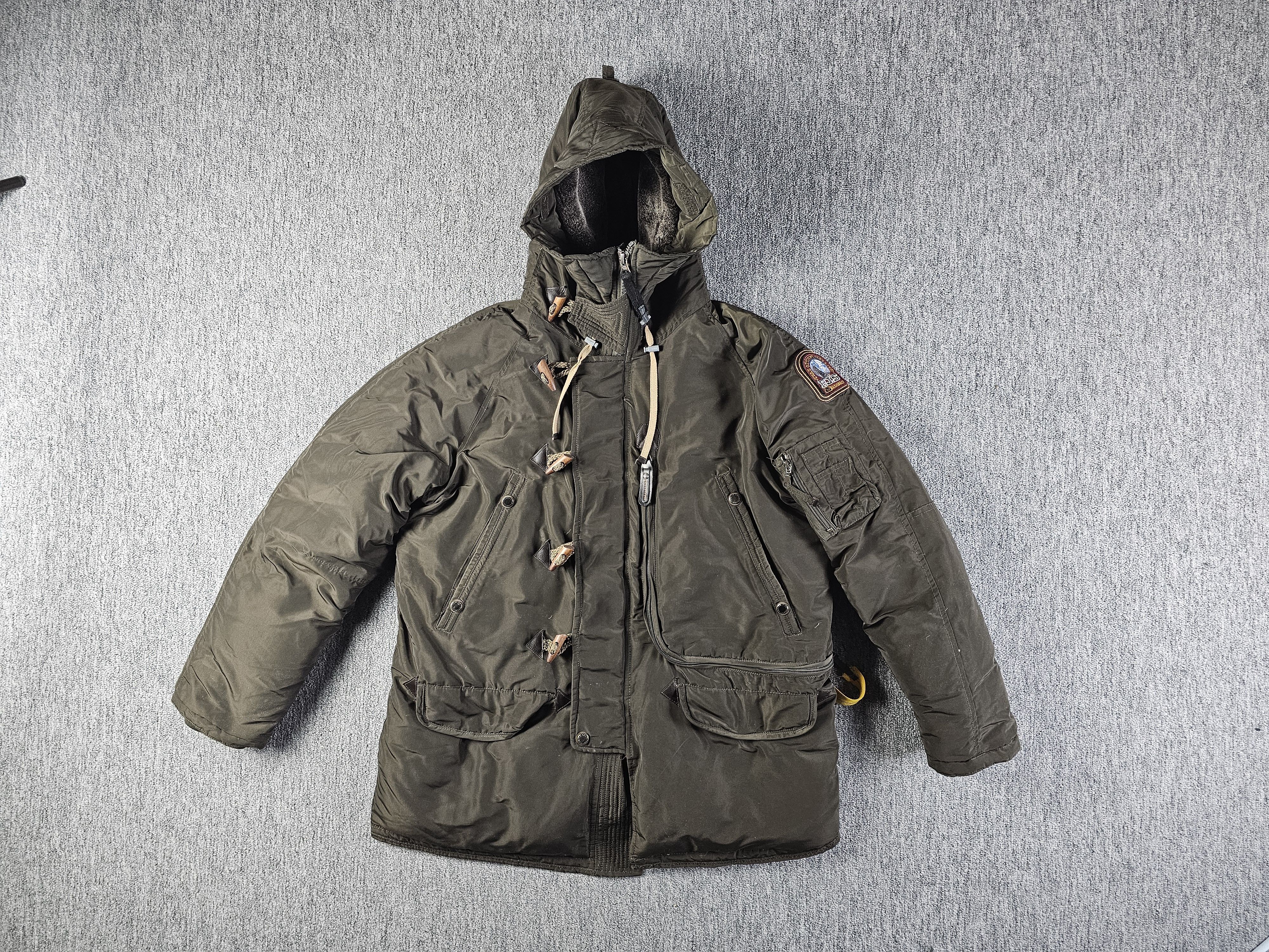 Parajumpers Parajumpers Flea Market Down Parka Faux Fur Hood Olive XL Size US S / EU 44-46 / 1 - 1 Thumbnail