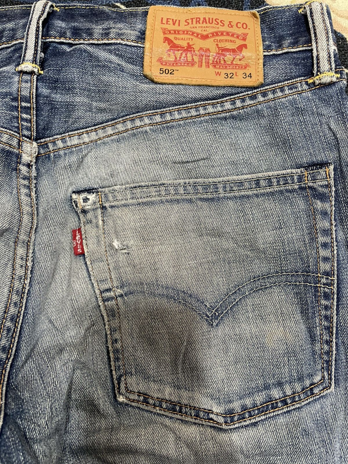 Levi's × Levi's Vintage Clothing Vintage Levi’s 502 Ripped Distressed Denim Size US 32 / EU 48 - 8 Thumbnail