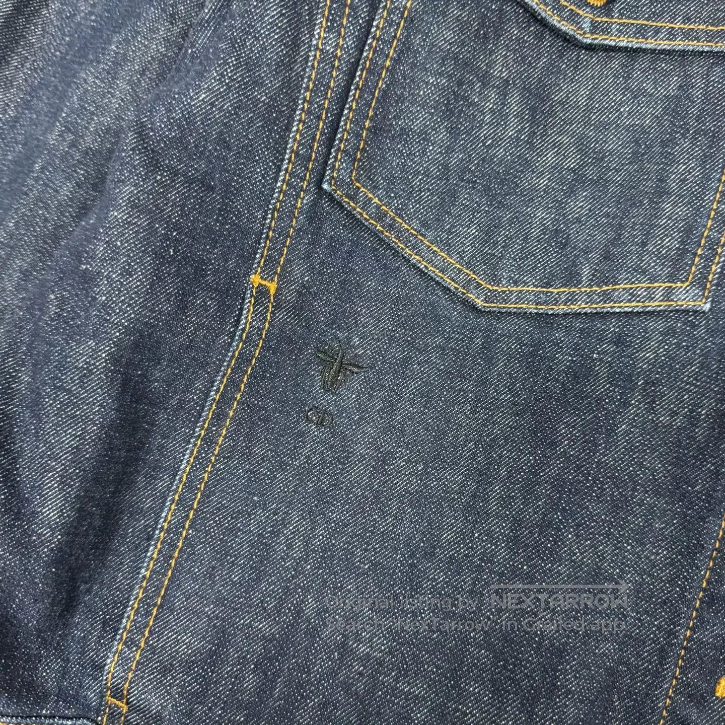 Dior Dior size 34 Little bee embroidery; denim workwear jacket| Size S / US 4 / IT 40 - 5 Thumbnail