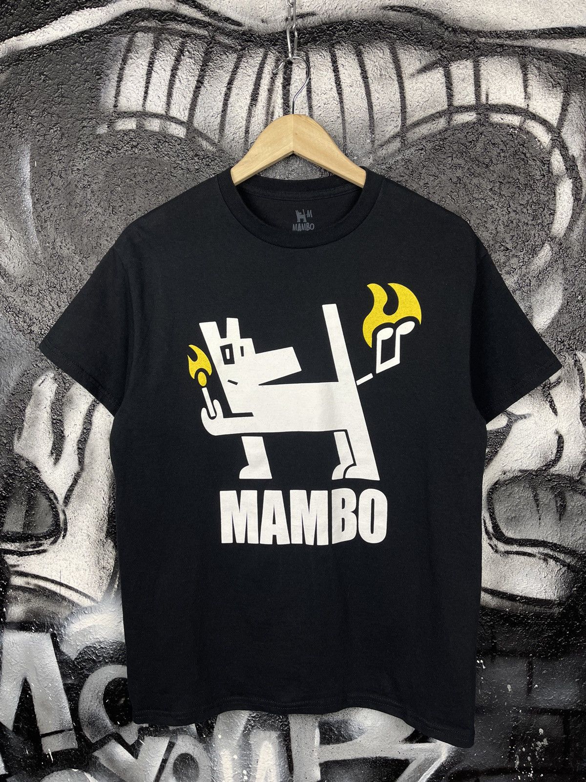 Mambo Mambo Y2K Vintage Black Cotton Front Logo T-Shirt Size M Size US M / EU 48-50 / 2 - 3 Thumbnail