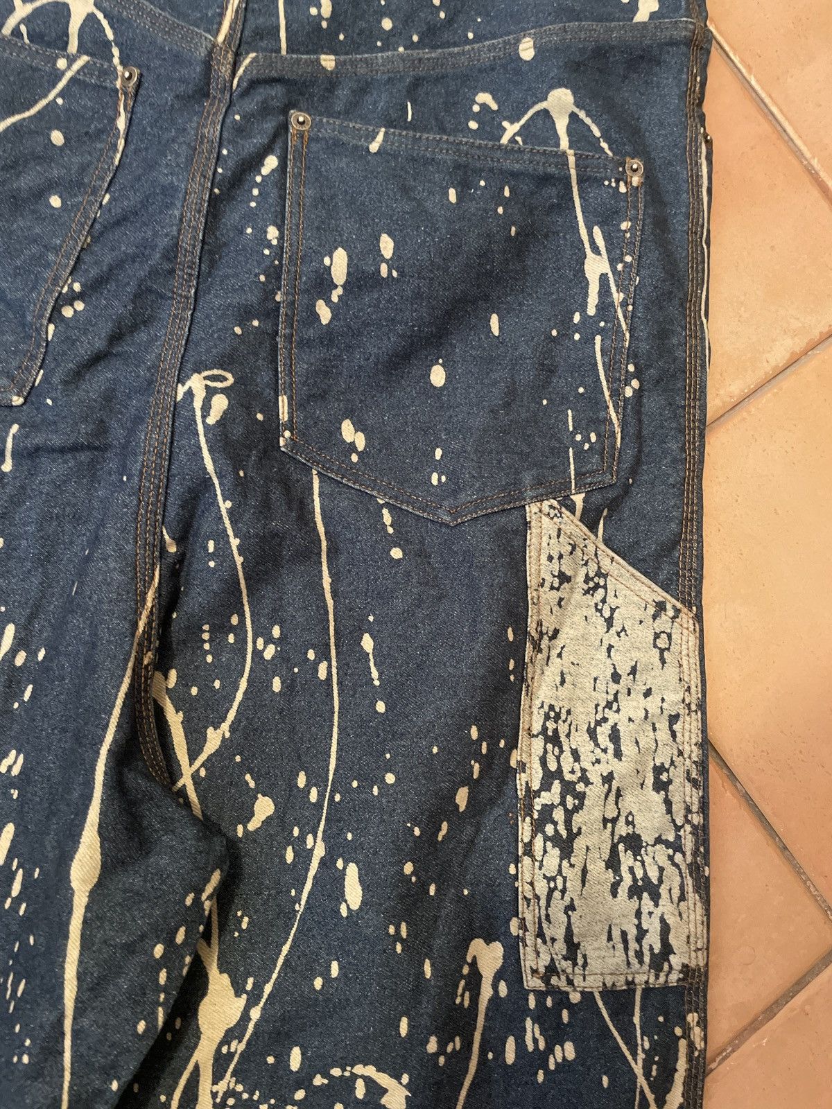 Jean Paul Gaultier Jean Paul Gaultier vintage bleach runaway denim overall L Size US 36 / EU 52 - 4 Thumbnail