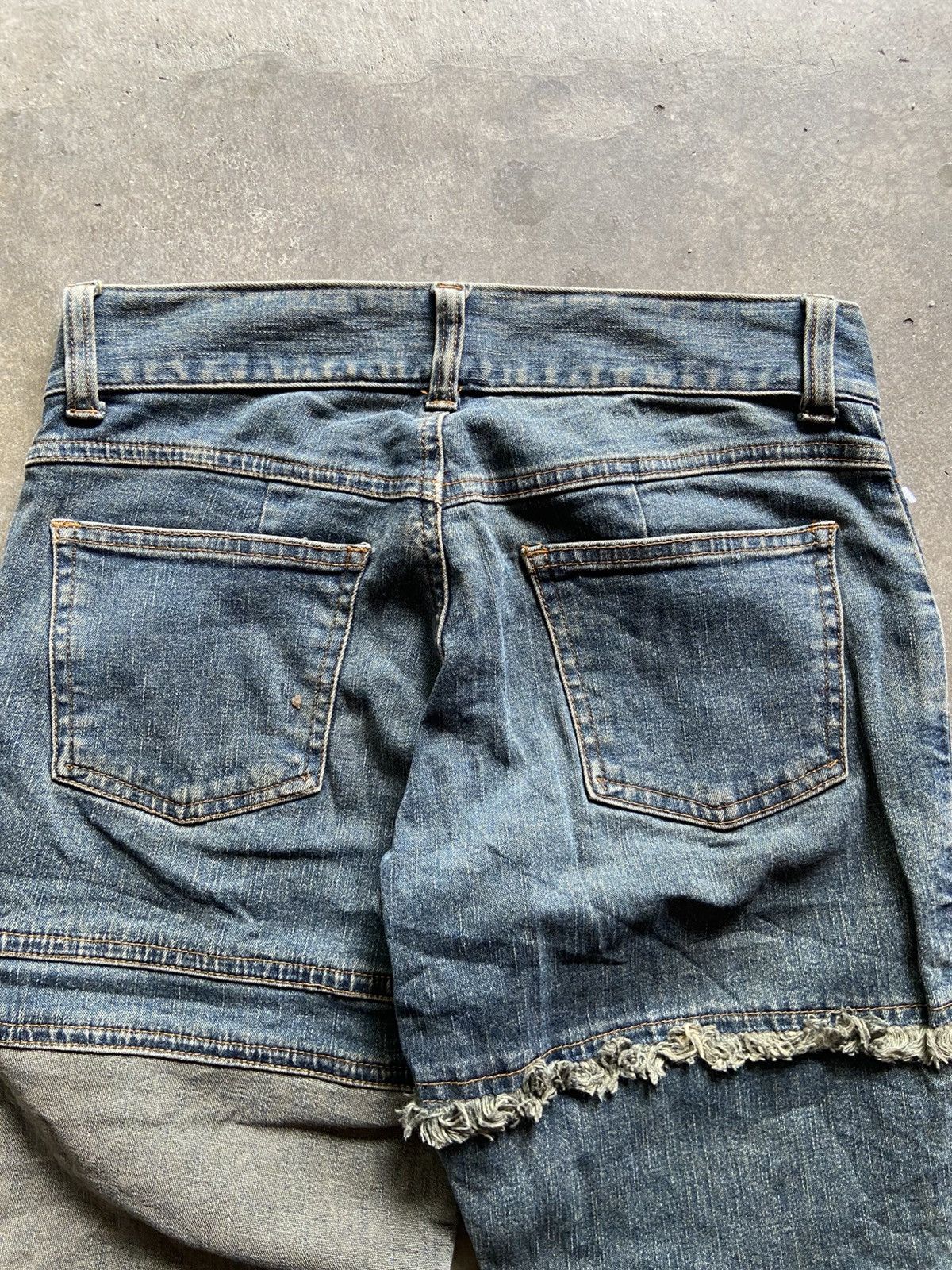 Japanese Brand ❗️Patchwork Flare Jeans Y2K Japanese Archive Size 28" / US 6 / IT 42 - 4 Thumbnail