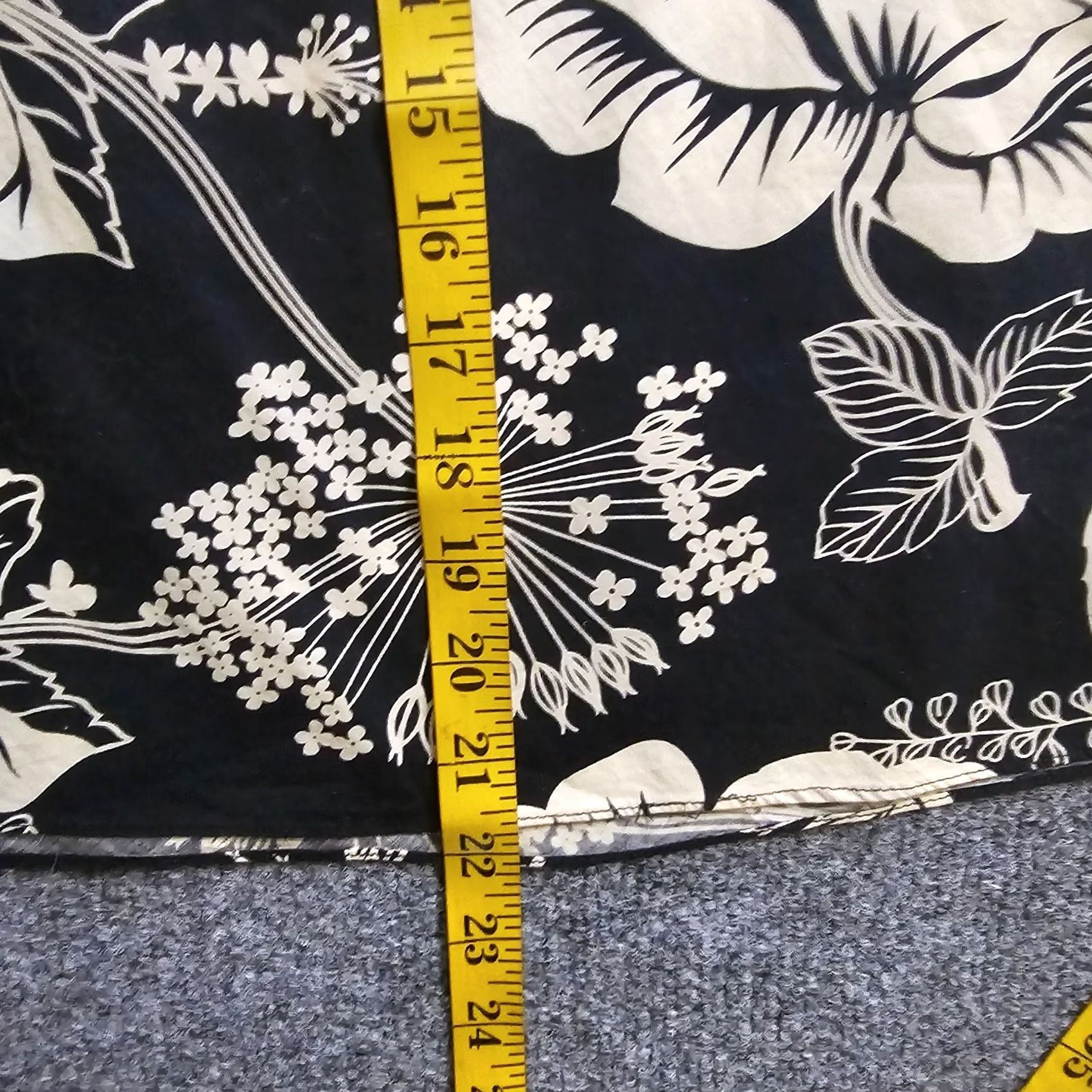Old Navy VINTAGE Old Navy Skirt Womens 0 Black Floral A-Line 90s Y2K Casual Career Size 25" / US 0 / IT 36 - 6 Thumbnail