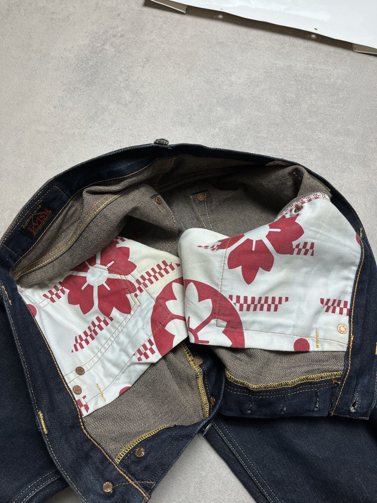 Evisu Evisu Daicock Script Logo Selvedge Denim Jeans Size US 34 / EU 50 - 13 Thumbnail