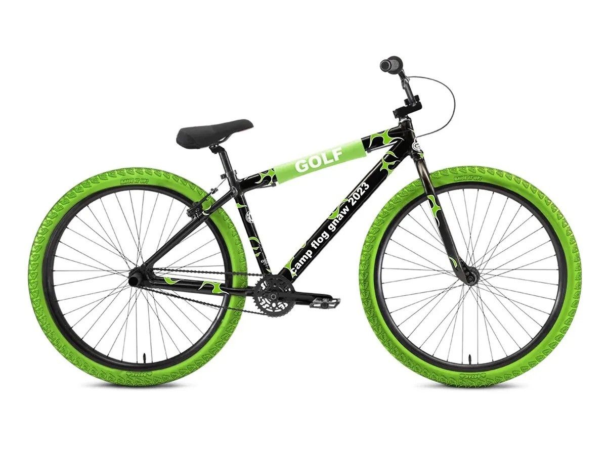 image of Golf Wang x Tyler The Creator 2023 Se Big Flyer Camp Flog Gnaw Limited Edition Bike in Black, Men's