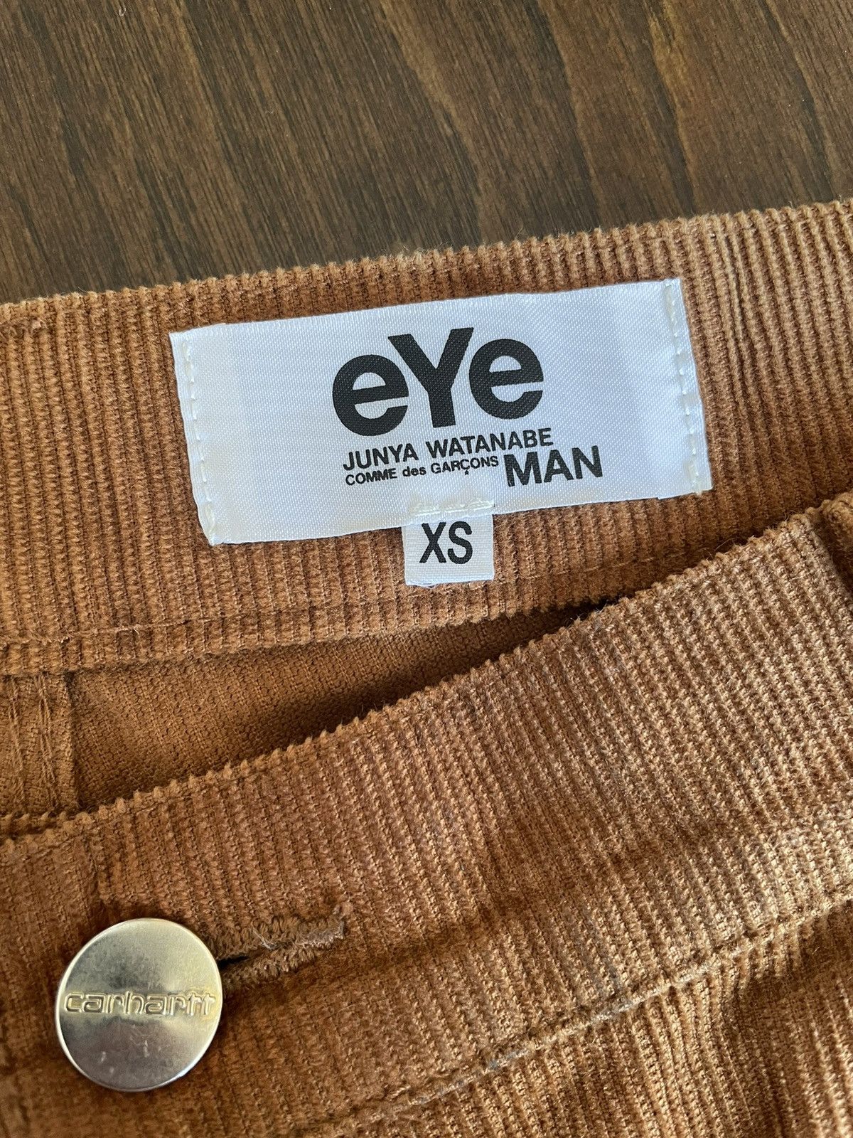 Carhartt × Comme des Garcons × Junya Watanabe Junya x Comme x Carhartt Cropped Carpenter Corduroys Size US 33 - 5 Thumbnail