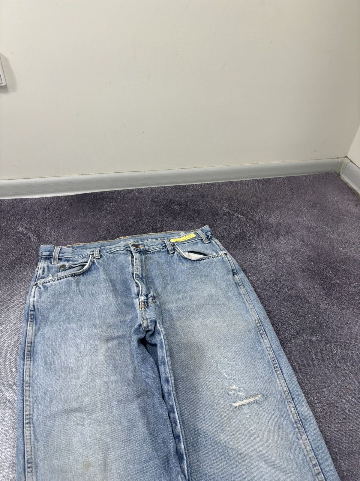 Dickies Vintage Dickies Y2K Faded Light Blue Work Denim Baggy Jeans Size US 38 / EU 54 - 11 Thumbnail